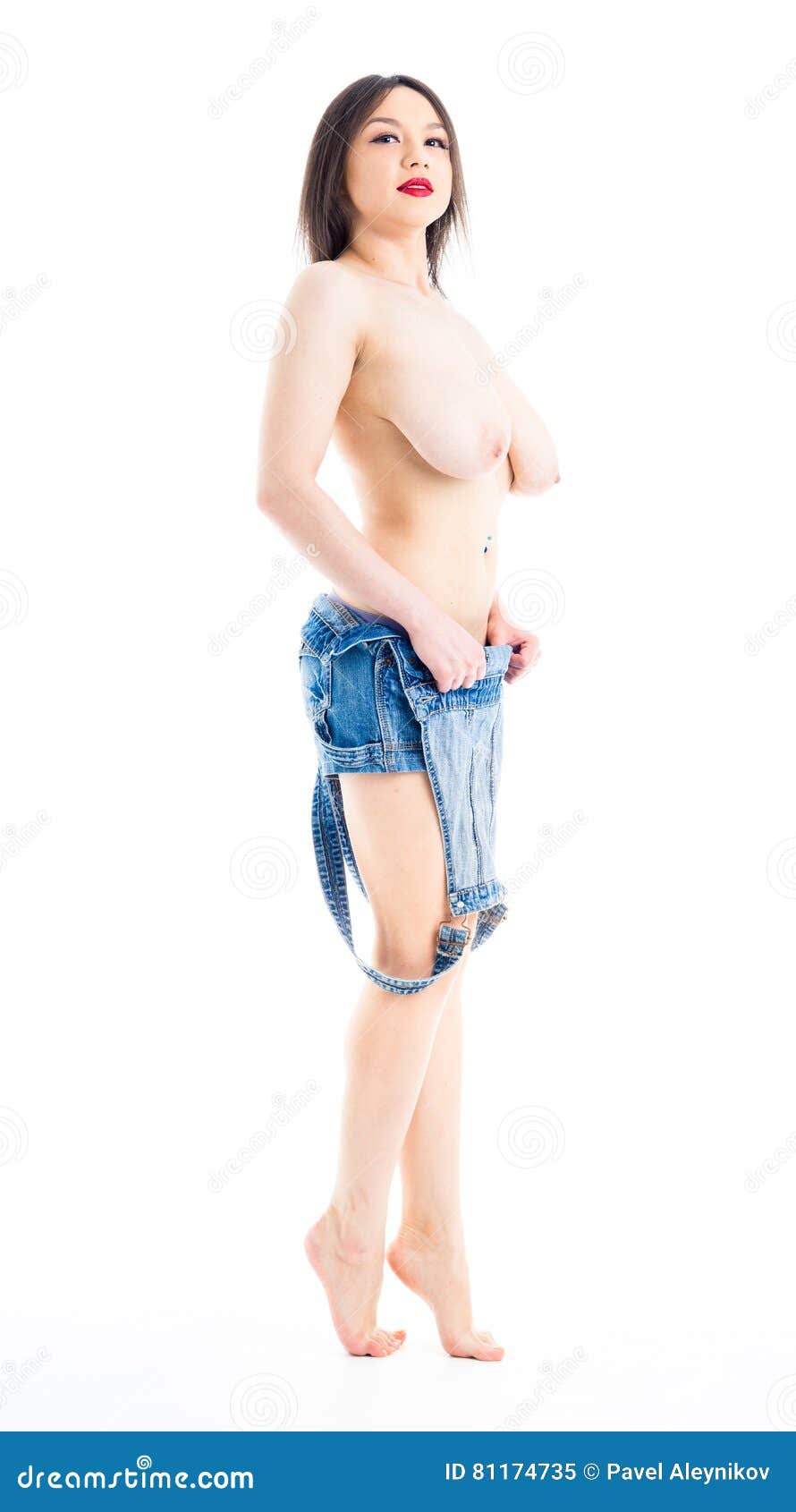 Topless Women In Overalls