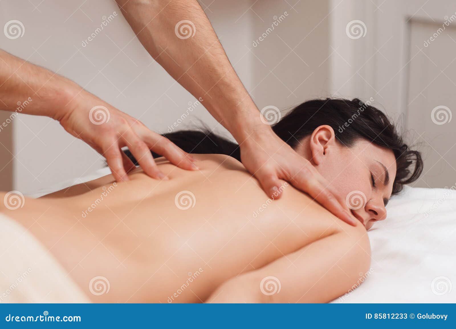 1600px x 1157px - Nude Woman Enjoying Massage, Free Space Stock Image - Image of purity,  luxury: 85812233