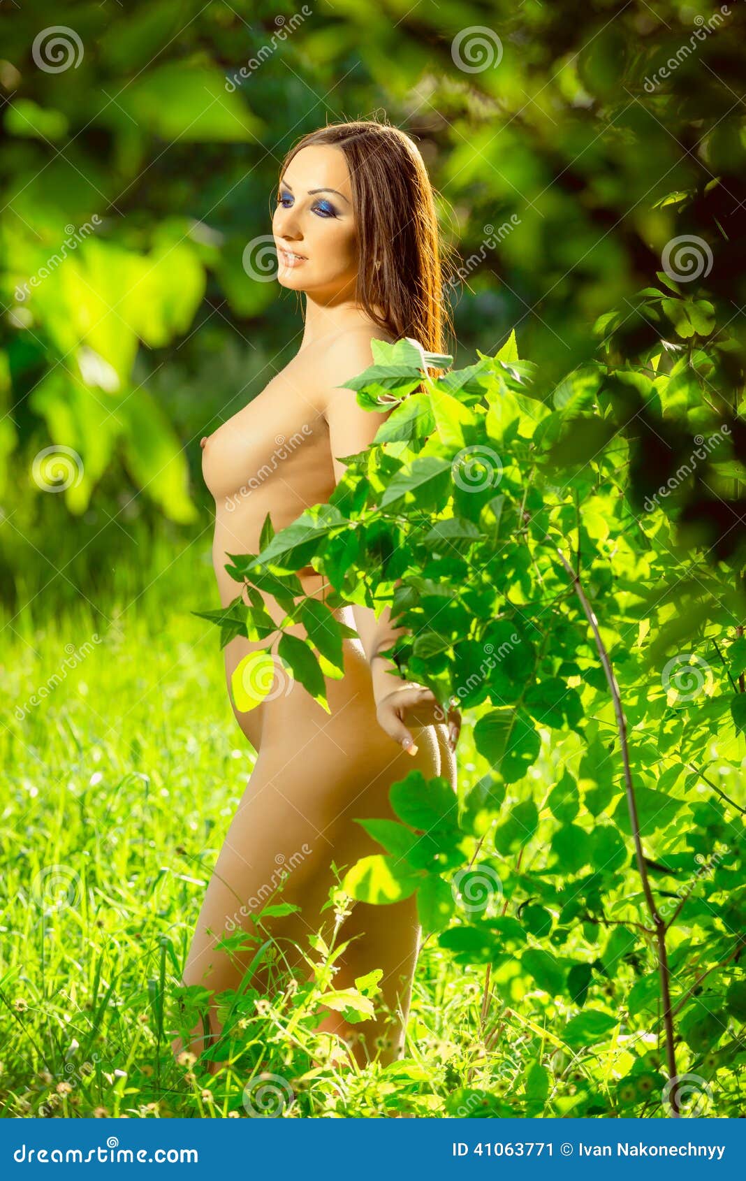 Nude woman in nature stock image. Image of natural, woman 41063771