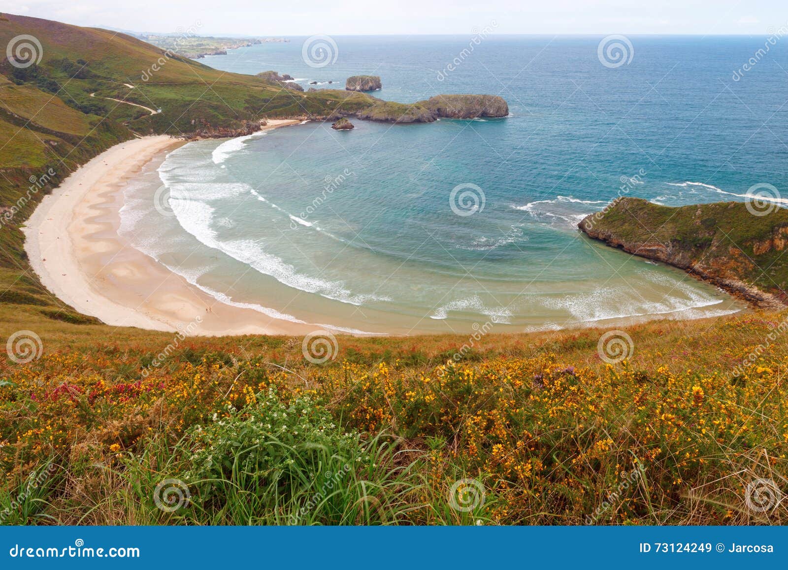 nudist beach torimbia, in the council of llanes, asturias