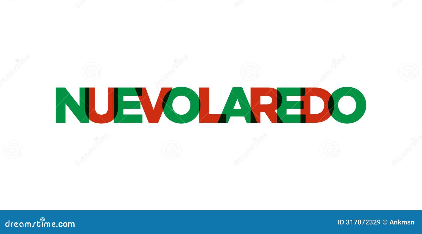 nuevo laredo in the mexico emblem. the  features a geometric style,   with bold typography in a modern