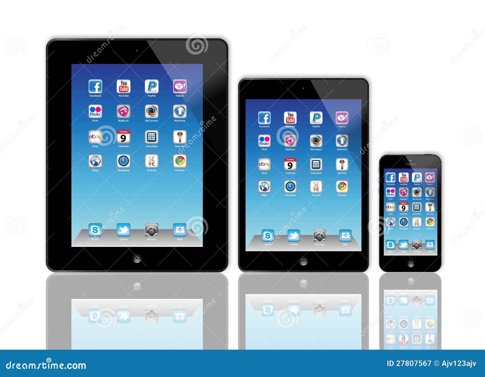 Nuevo Apple IPad E IPhone 5 Fotografía editorial - Ilustración de  aplicaciones, manzana: 27807567, image size:1600x1242