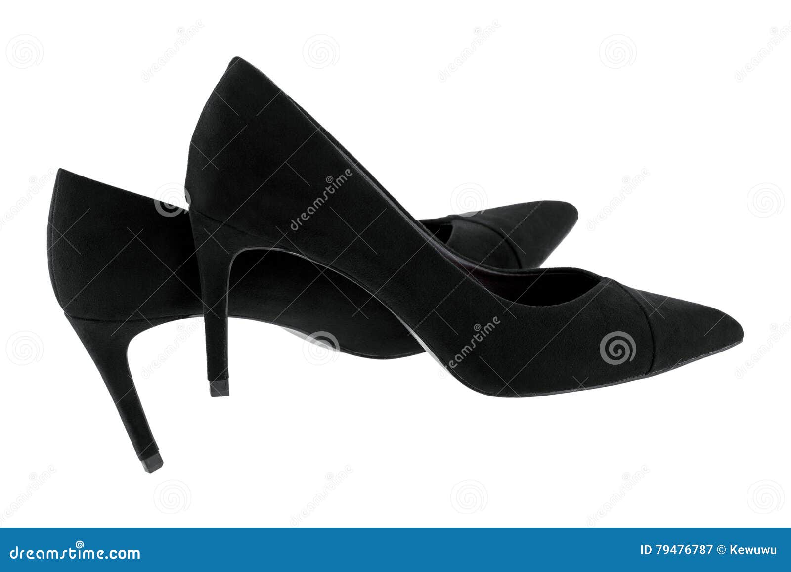 Nuevos Pares De Los Tacones Negros Del Terciopelo, Zapatos Hermosos Para Señoras Imagen de archivo - Imagen de terciopelo: