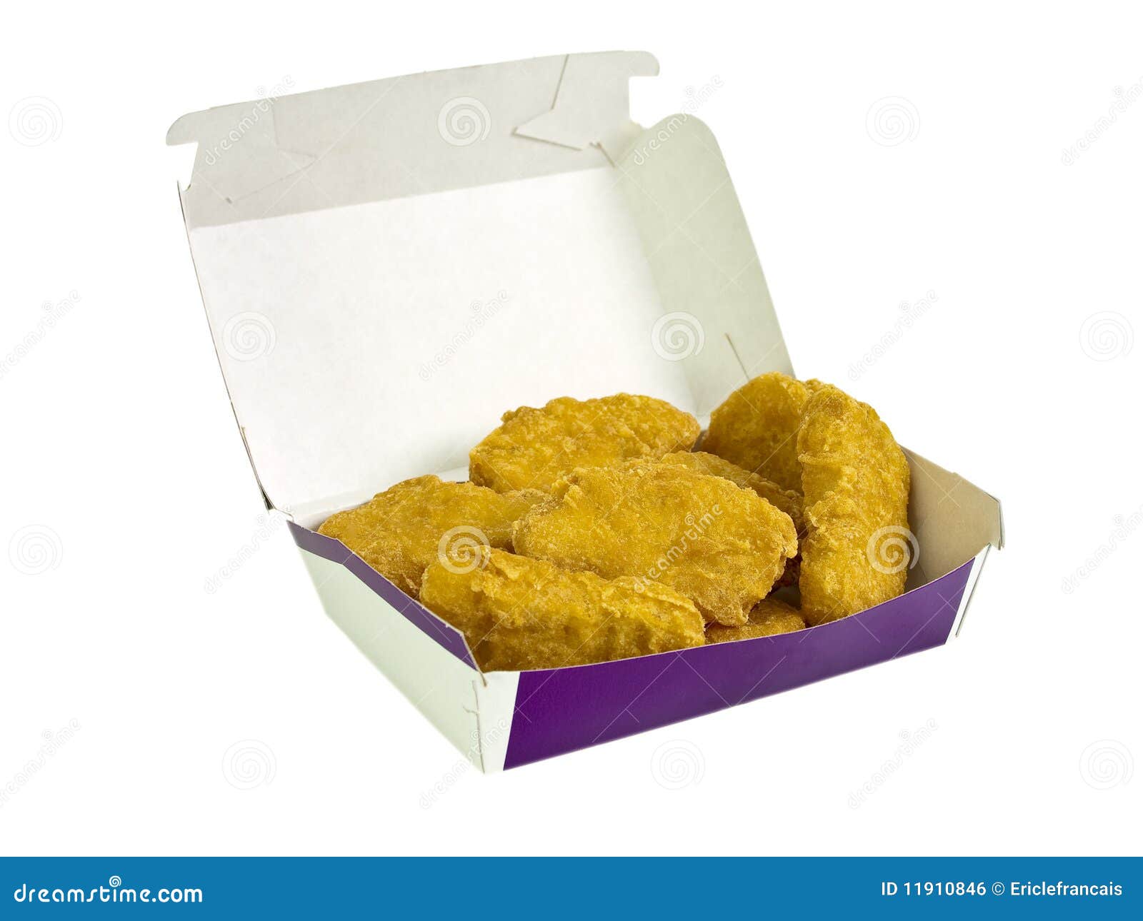 Nuggets in a box stock photo. Image of purple, multiple 11910846