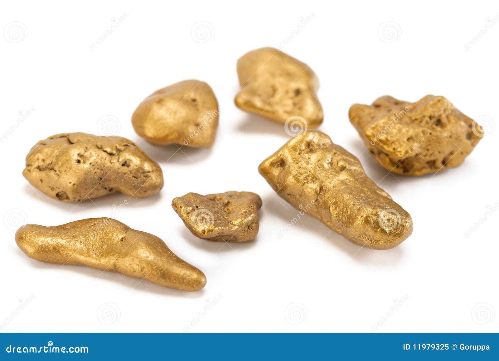 Nuggets of gold stock image. Image of finance, precious 11979325