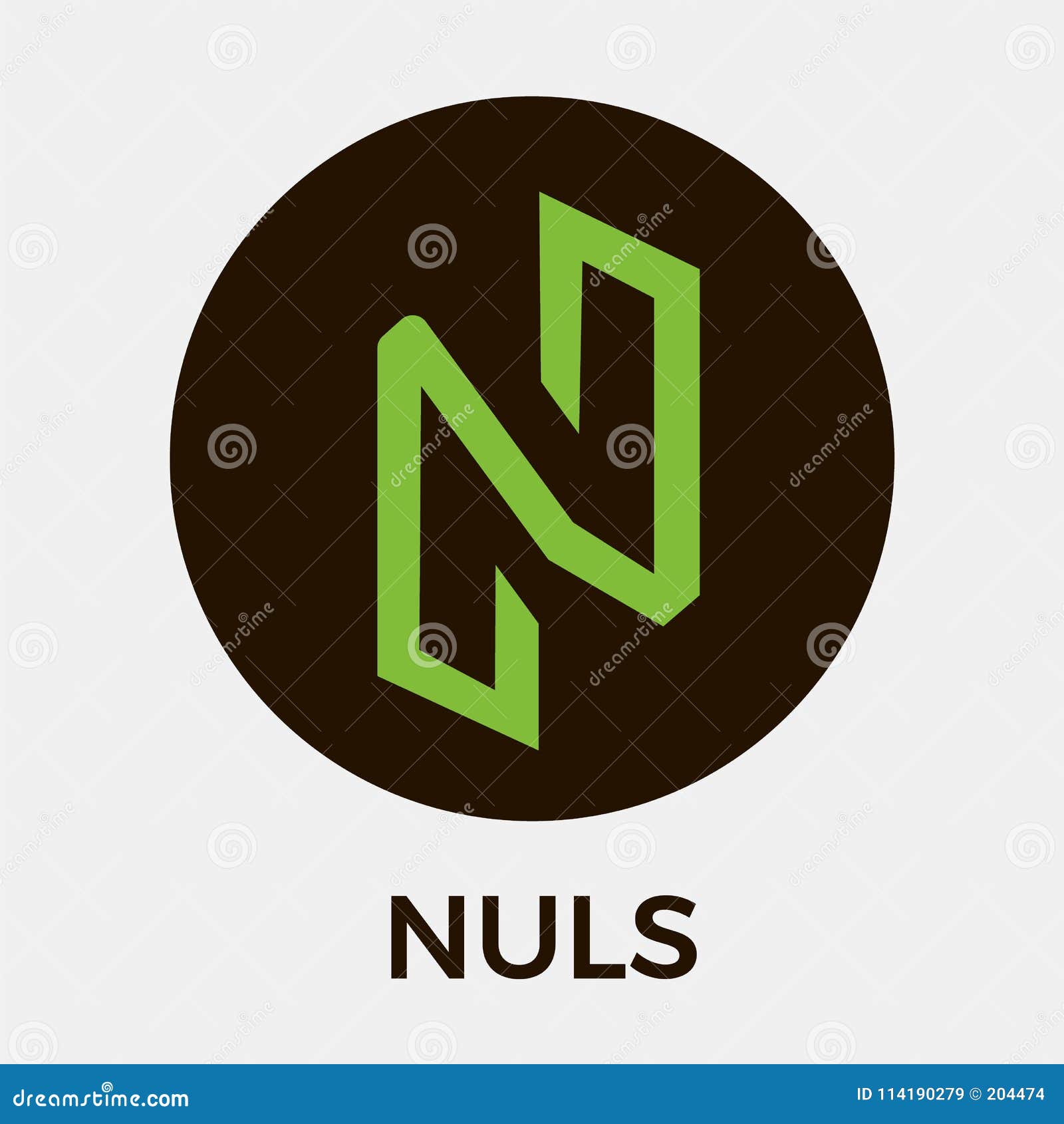 Nuls Vector Logo. Blockchain Project Which Is A Highly ...