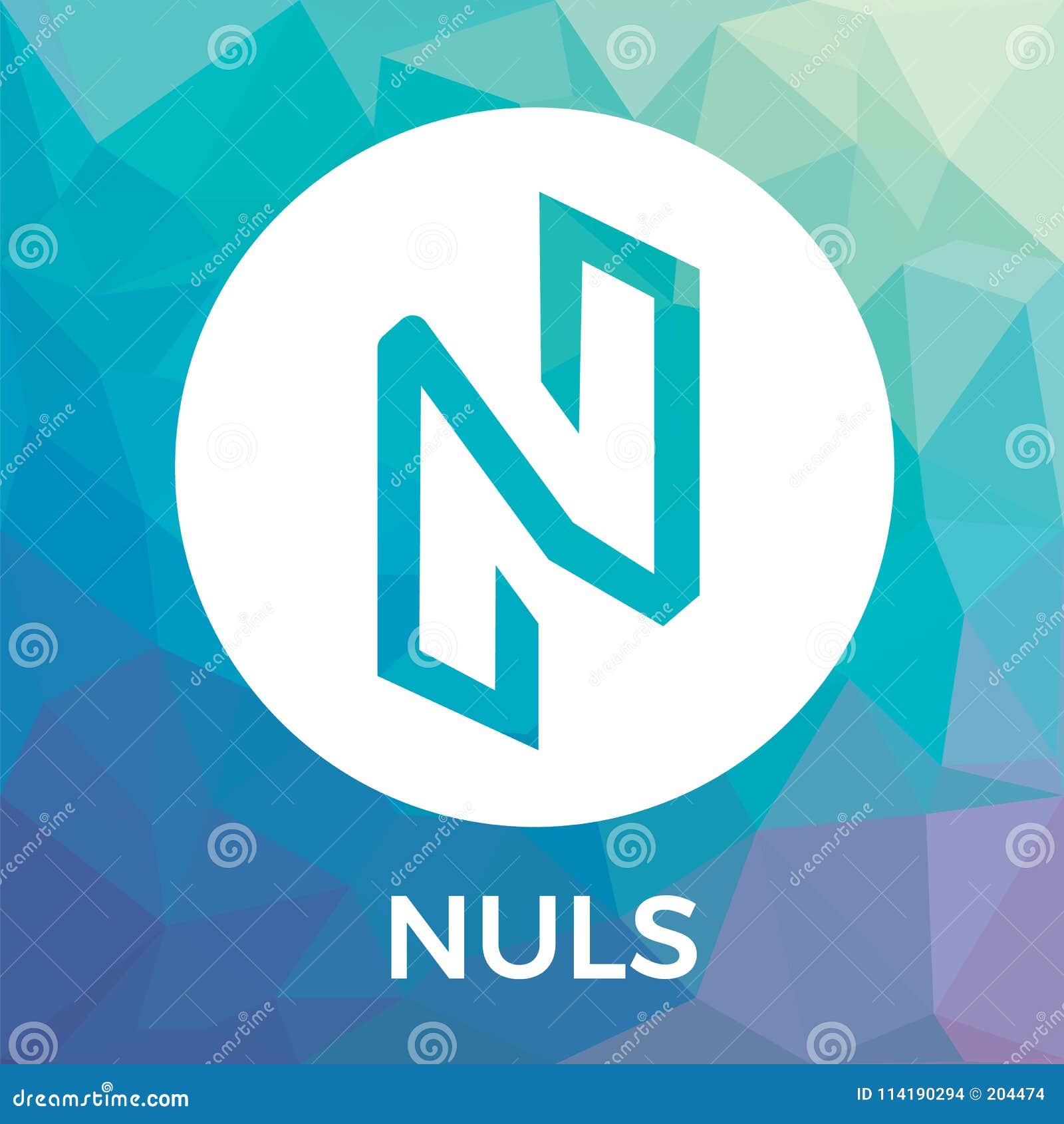 Nuls Vector Logo. Blockchain Customizable Modular ...