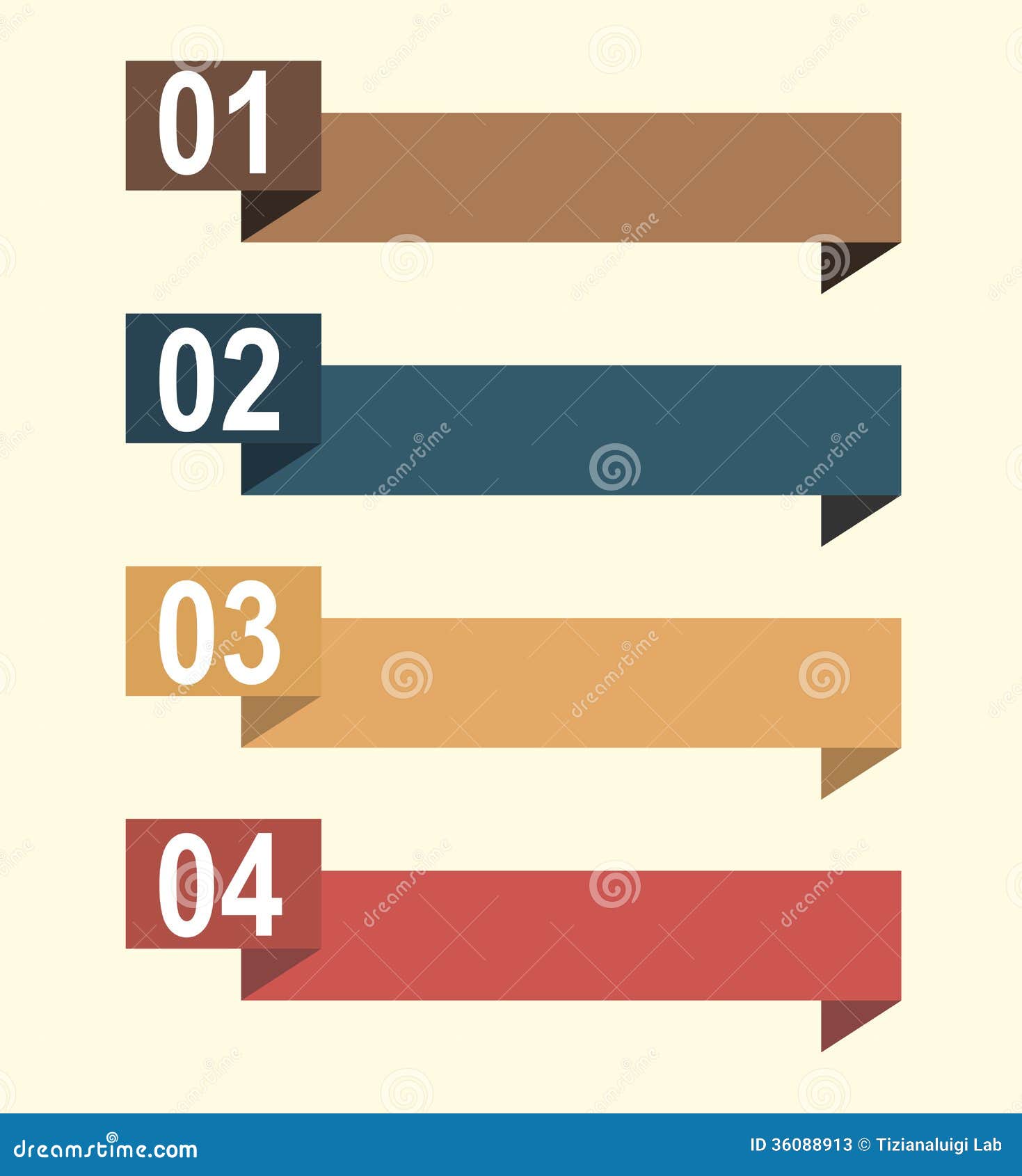 Number banner stock vector. Illustration of yellow, three - 36088913