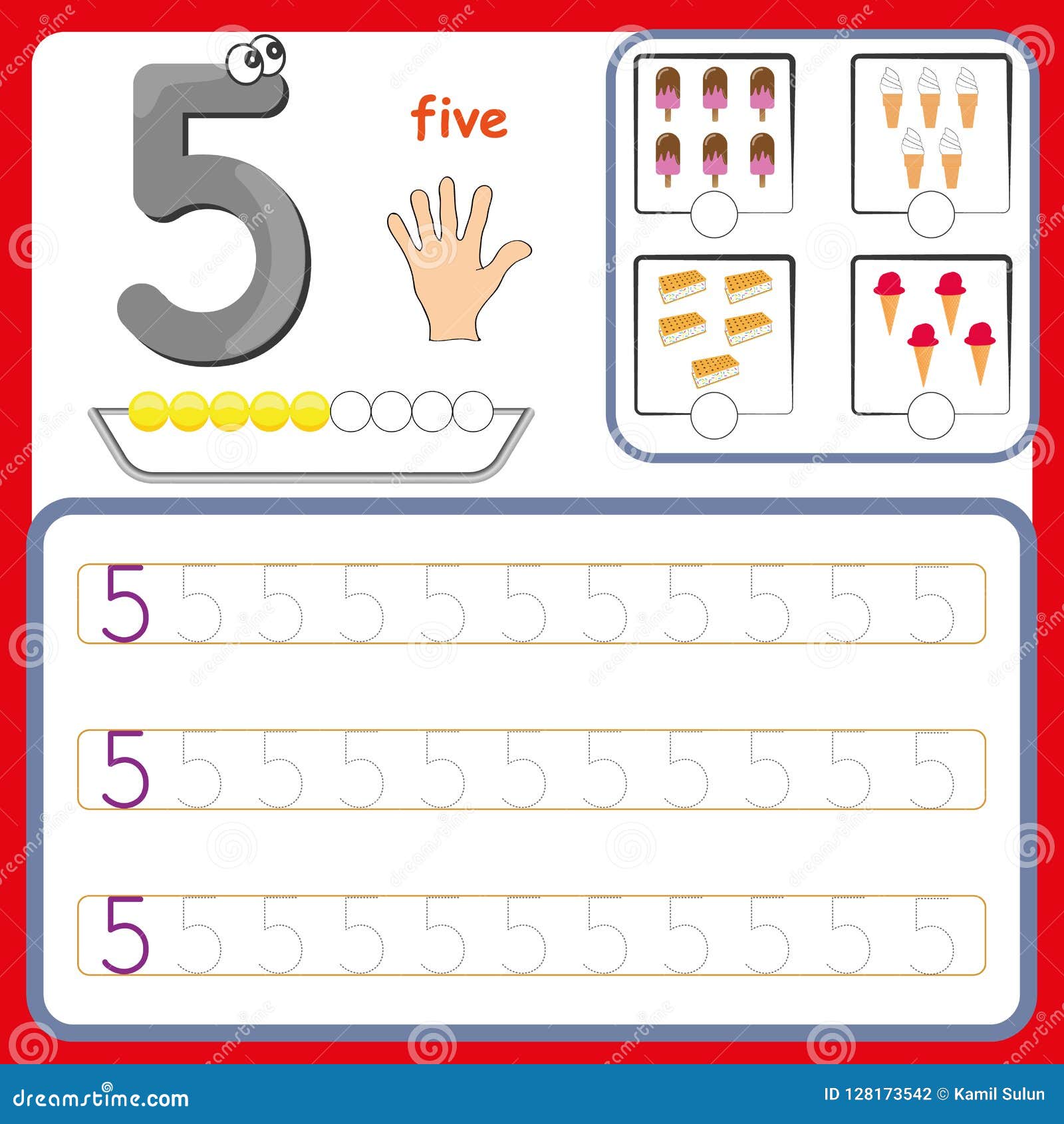 Number Cards, Counting And Writing Numbers, Learning ...