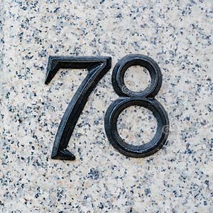 House Number 78 Stock Photo Image Of Decoration Cast 203290174 House Number 78 Stock Photo Image Of Decoration Cast 203290174