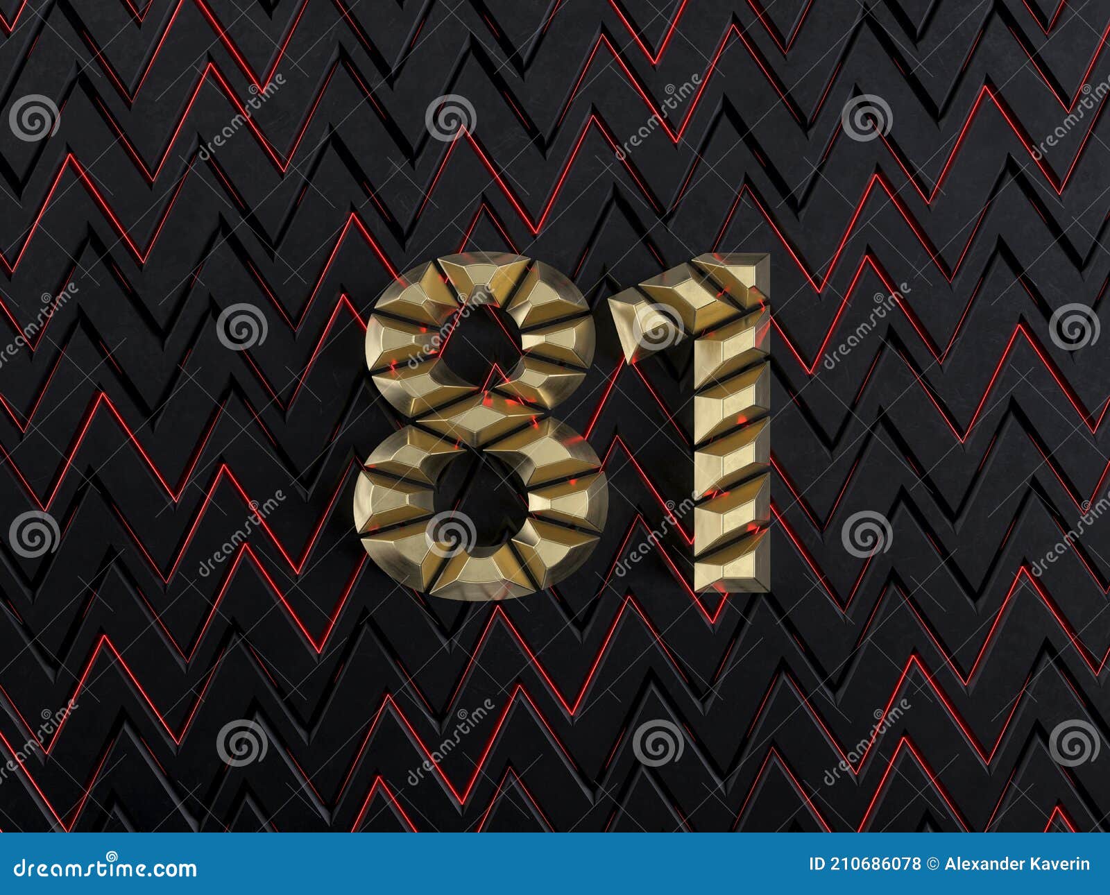 number eighty-one number 81 gold bars