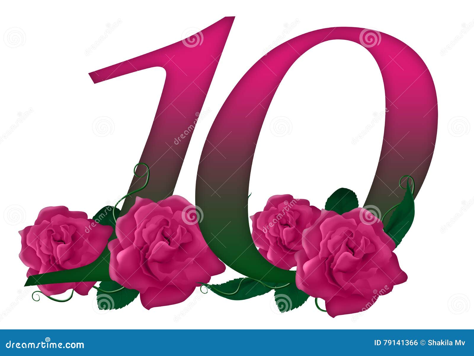 ПОЗДРАВЛЯЛКИ - Страница 10 Number-floral-cute-pink-rose-decorated-79141366