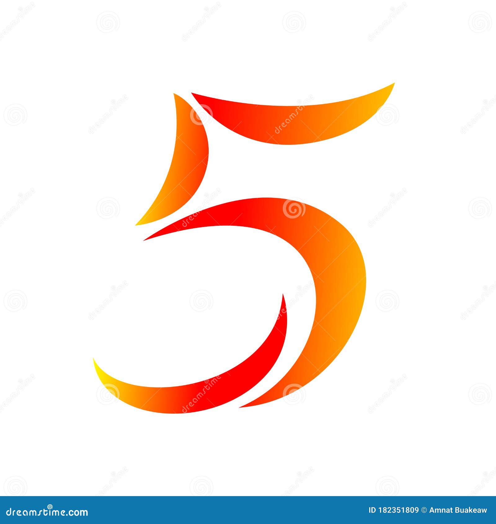 number 5 logo