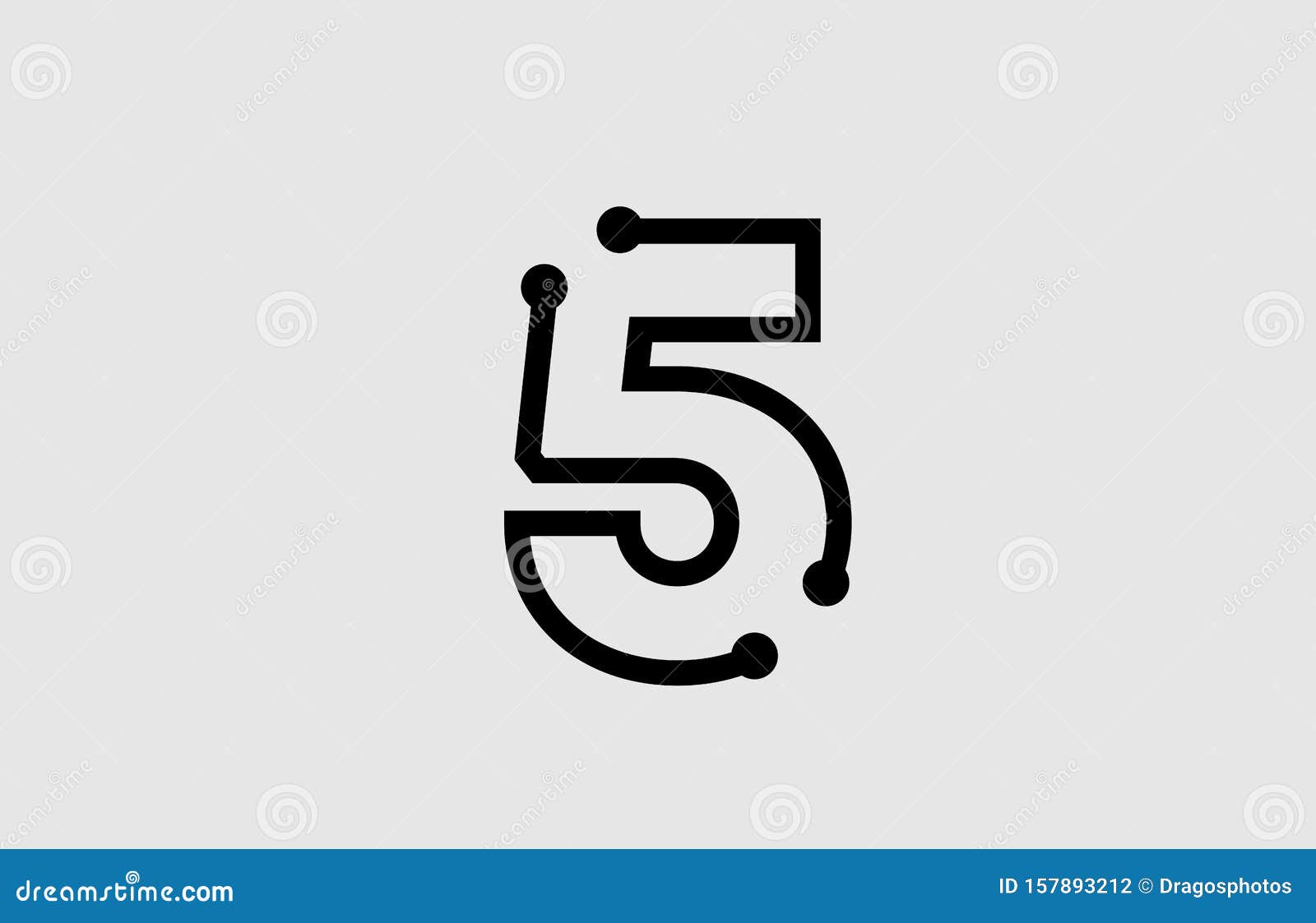 number 5 logo