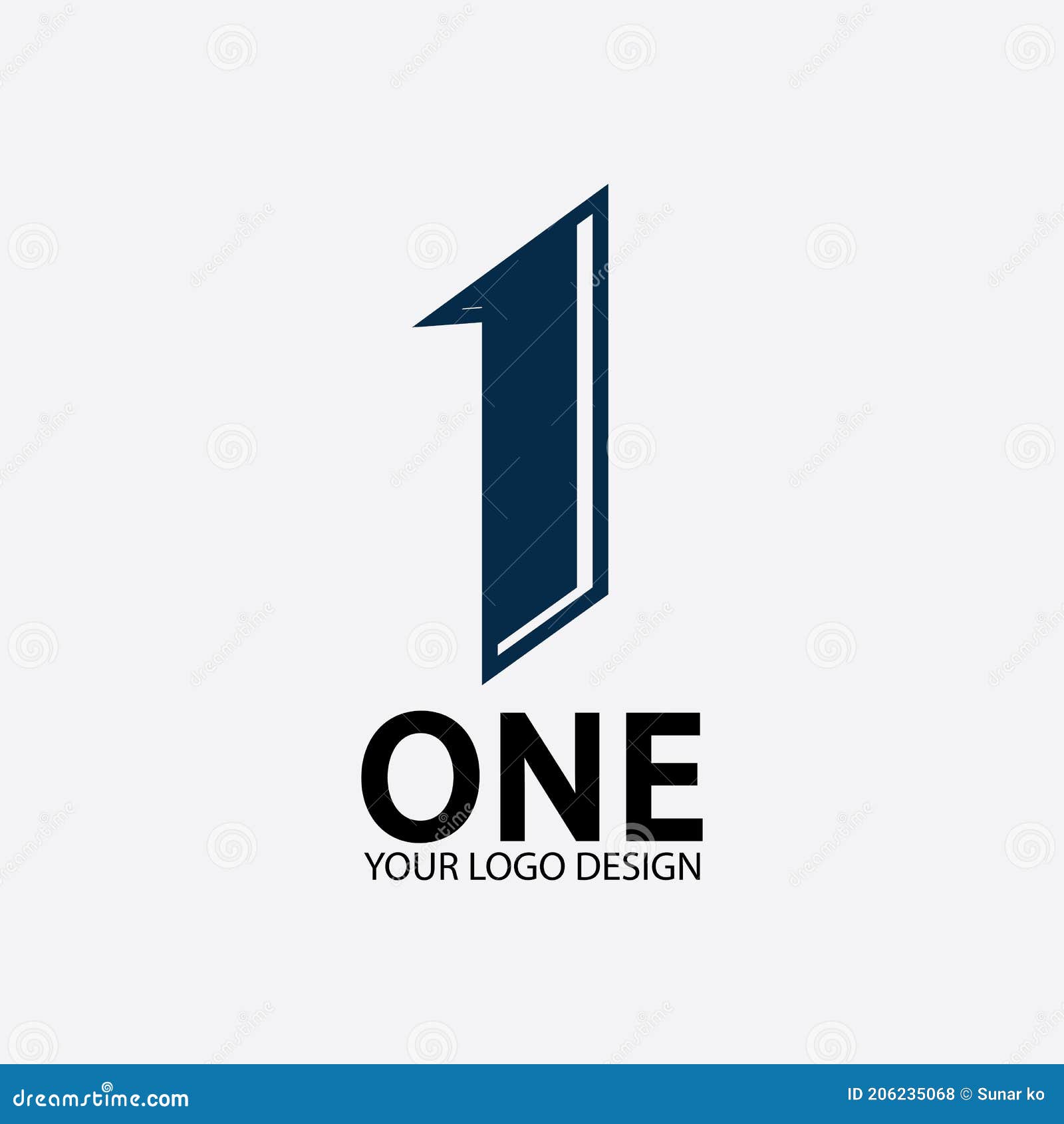 Number 1 Logo Vector Icon Design Template Stock Illustration ...
