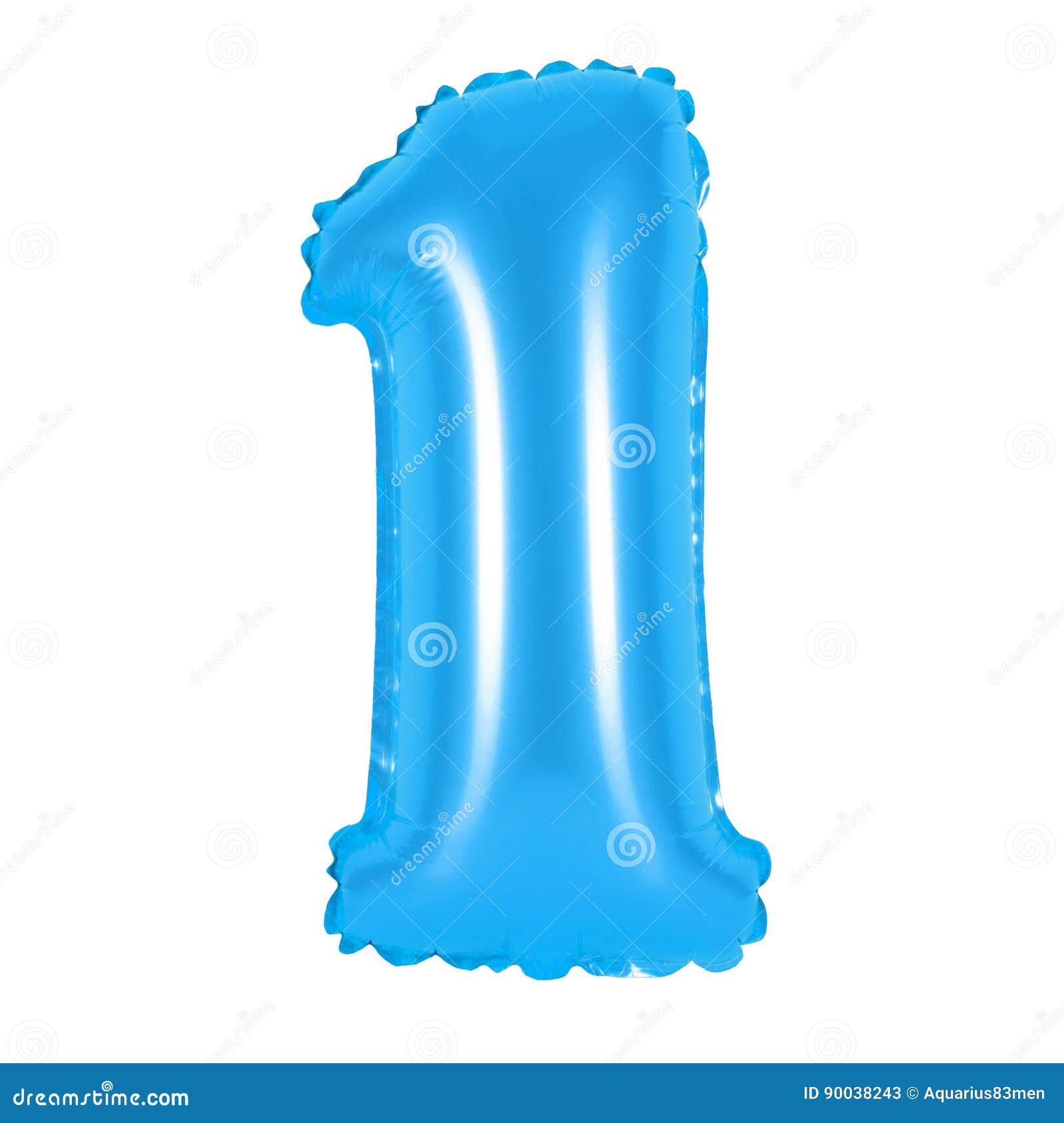Number 1 One from Balloons Blue Stock Image - Image of group, sign