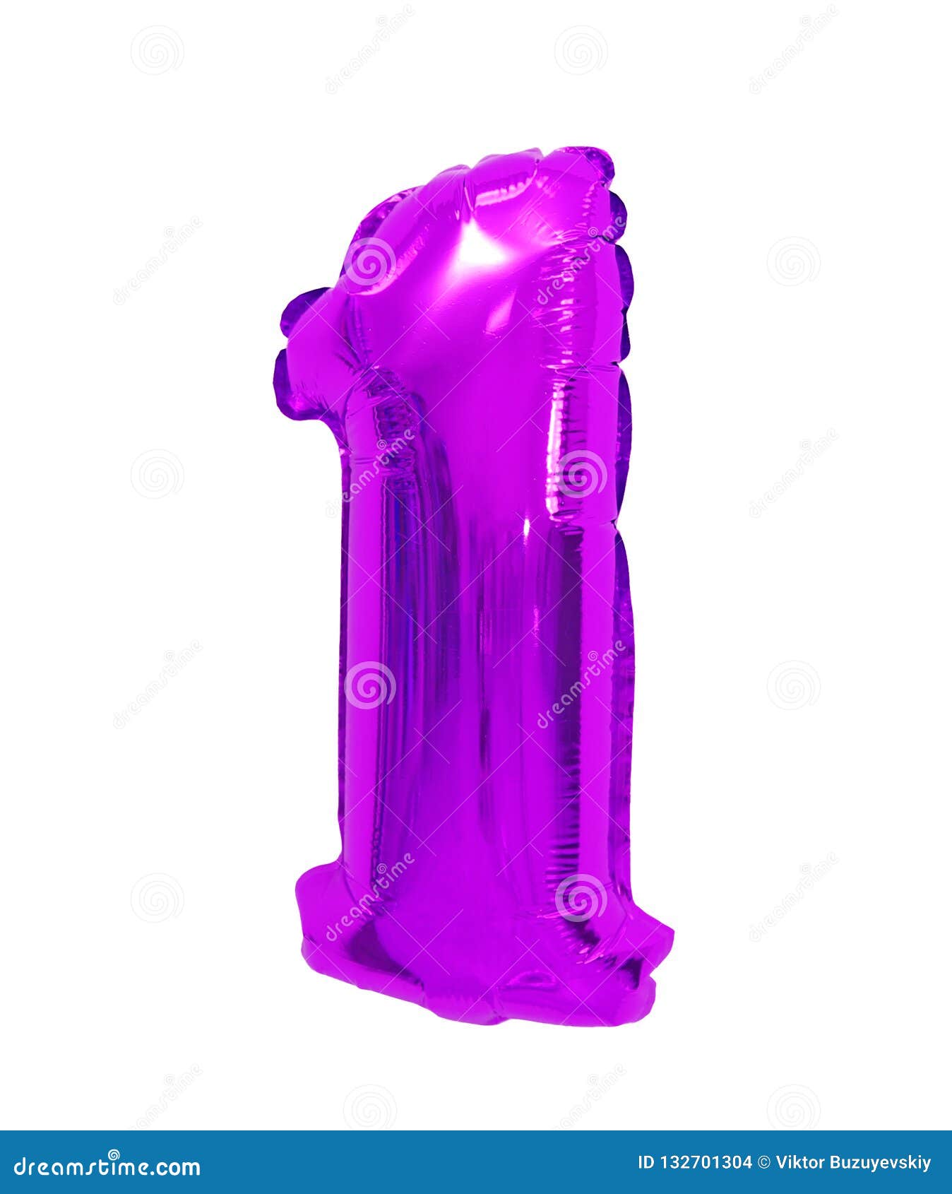 Number 1 One from Balloons Purple, Violet Stock Photo - Image of