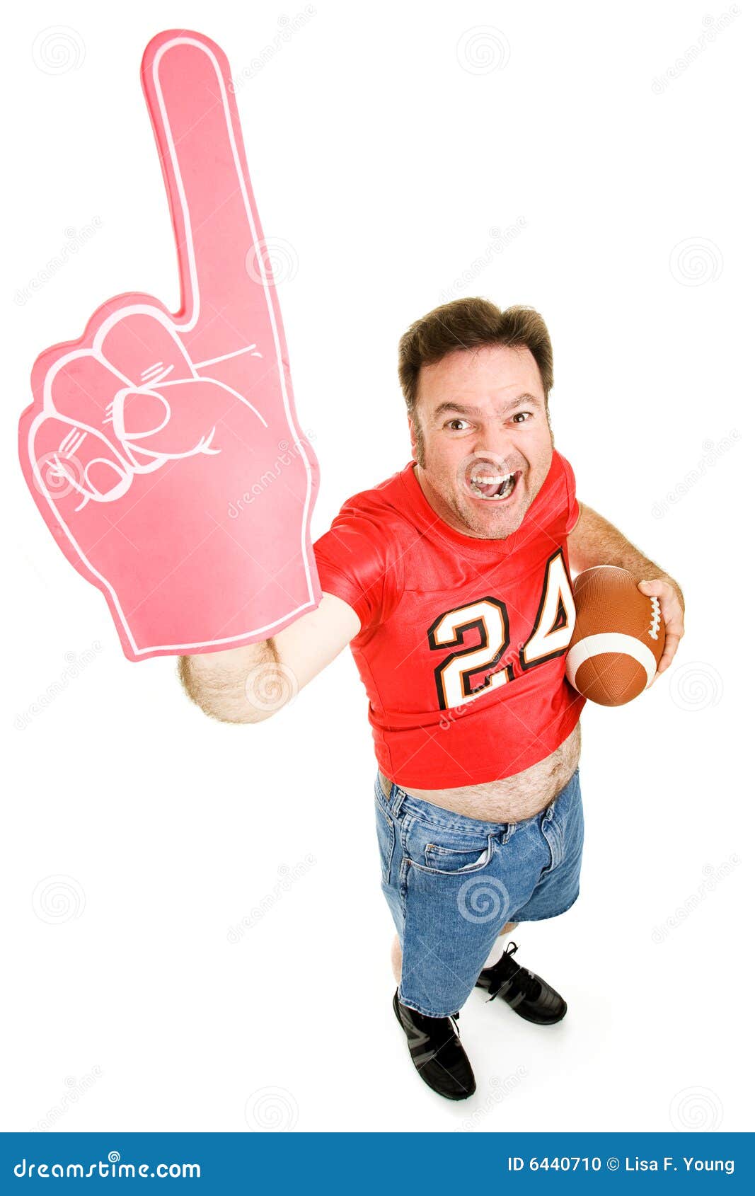 Number One Football Fan Stock Photo Image 6440710