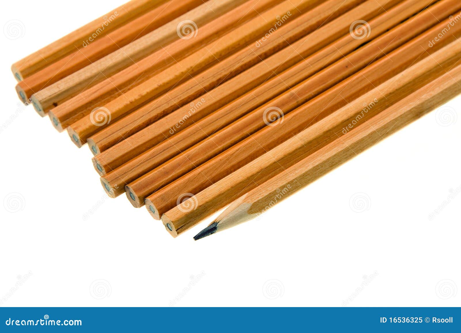 A number of pencils stock image. Image of little, isolated 16536325