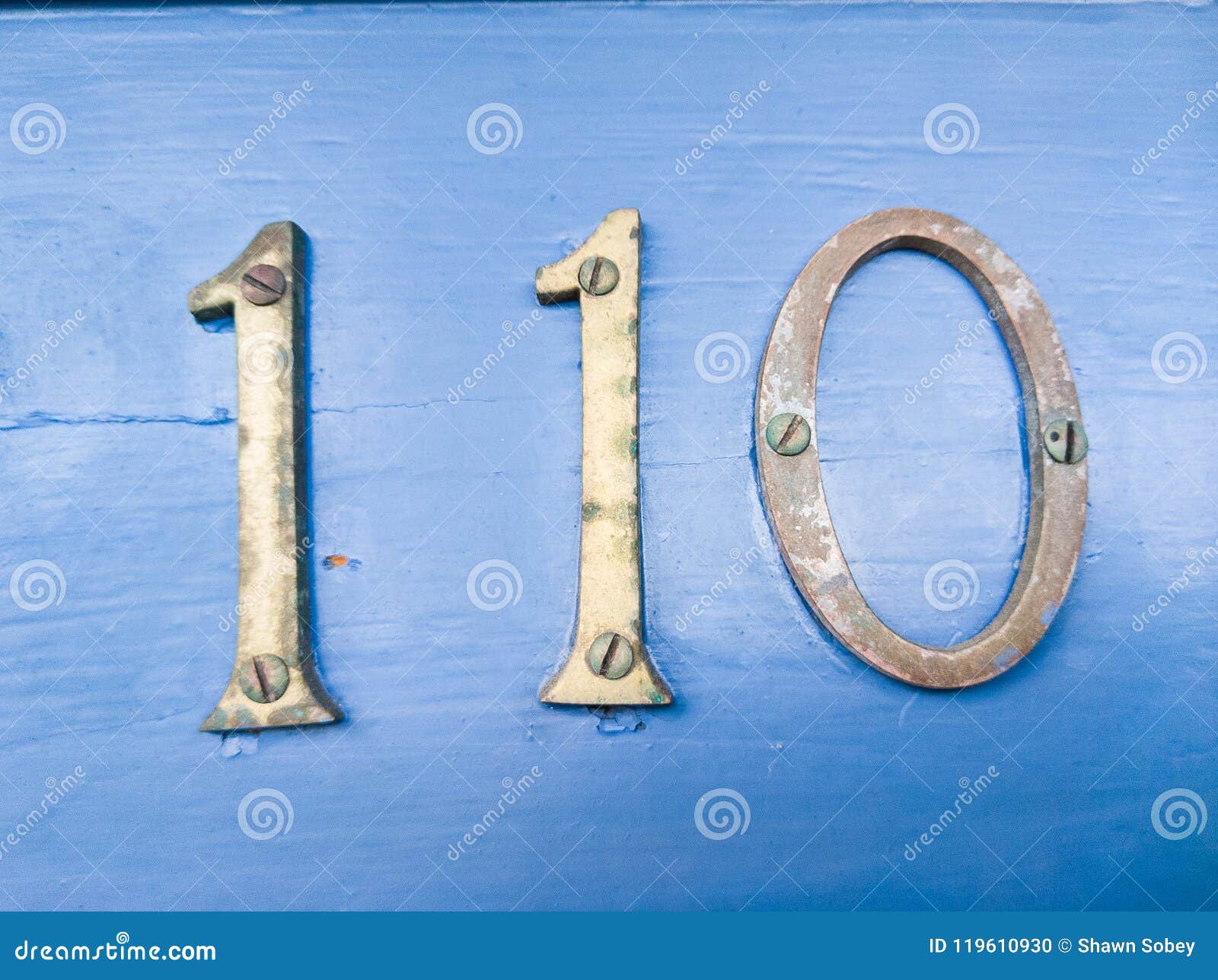 Number 110 stock photo. Image of property, number, blue - 119610930