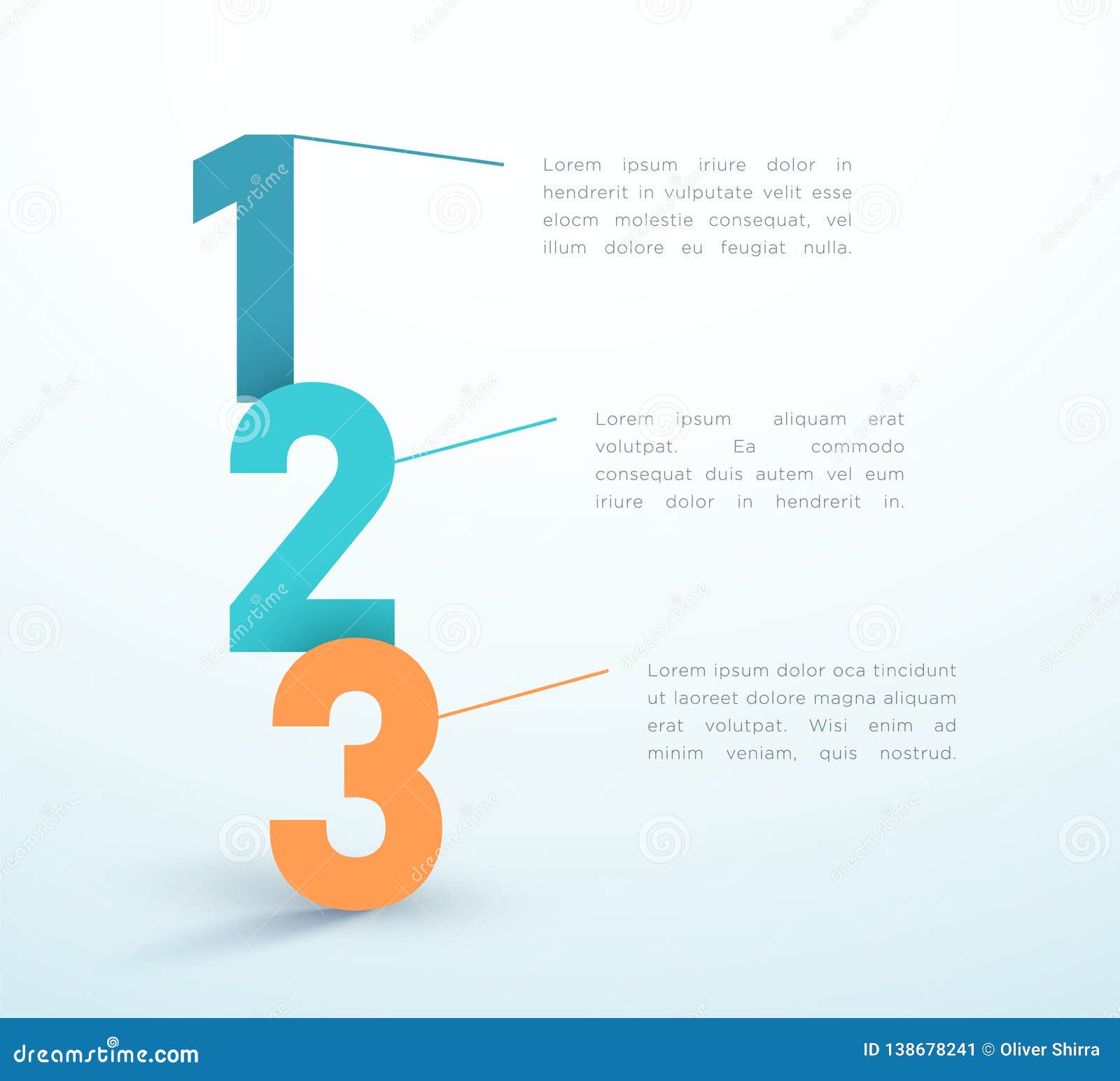 Number Steps 1 To 4 Infographic Vector Design | CartoonDealer.com ...