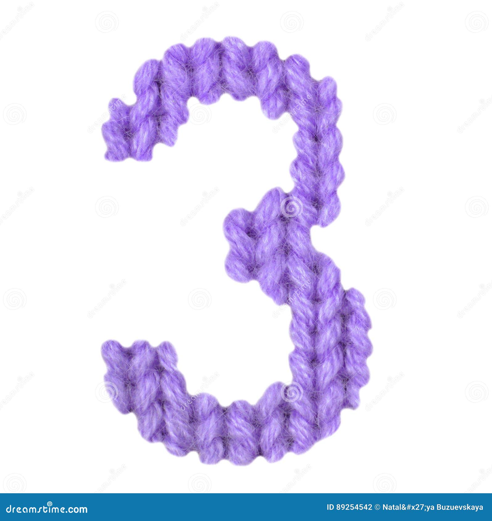 Number 3 Three Alphabet, Color Purple Stock Photo - Image of background