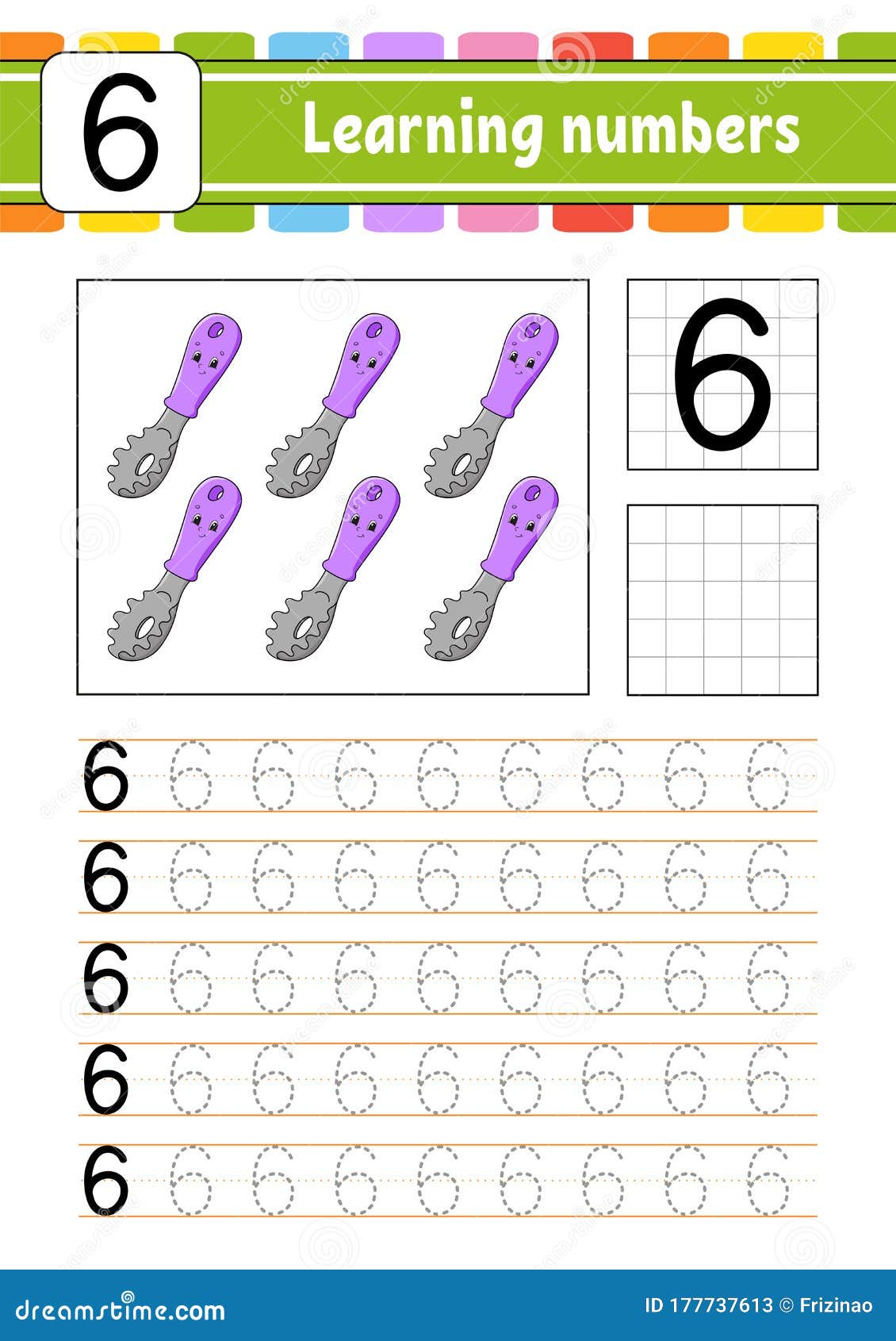 number-6-trace-and-write-handwriting-practice-learning-numbers-for-kids-education-developing