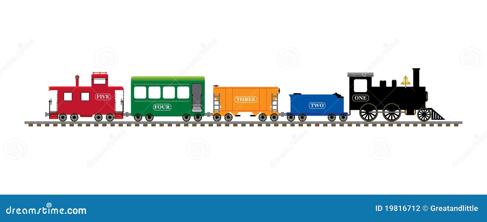 Number Train Stock Illustrations – 2,180 Number Train Stock Illustrations,  Vectors & Clipart - Dreamstime
