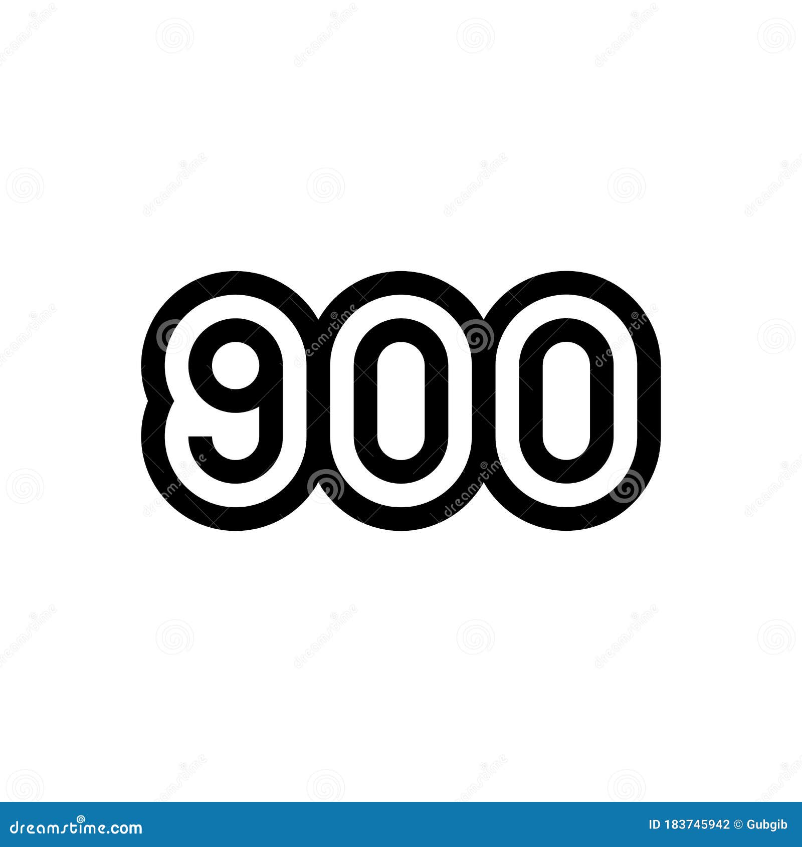 number 900  icon 