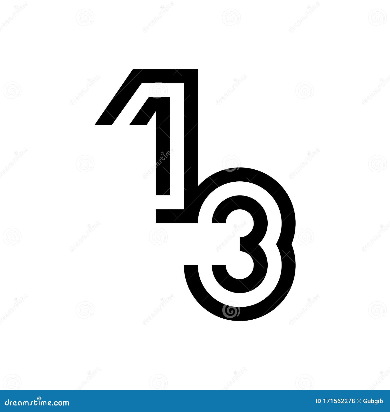 Number 13 Vector Icon Design Stock Vector Illustration Of Decoration