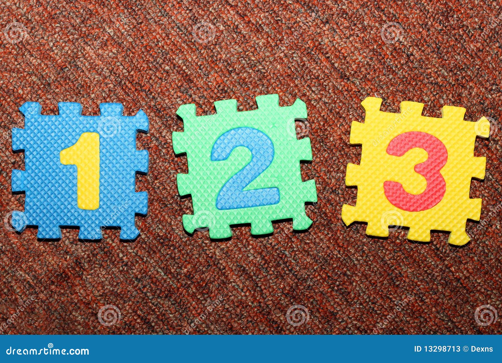 Numbers 1, 2, 3 stock image. Image of alphabet, horizontal - 13298713