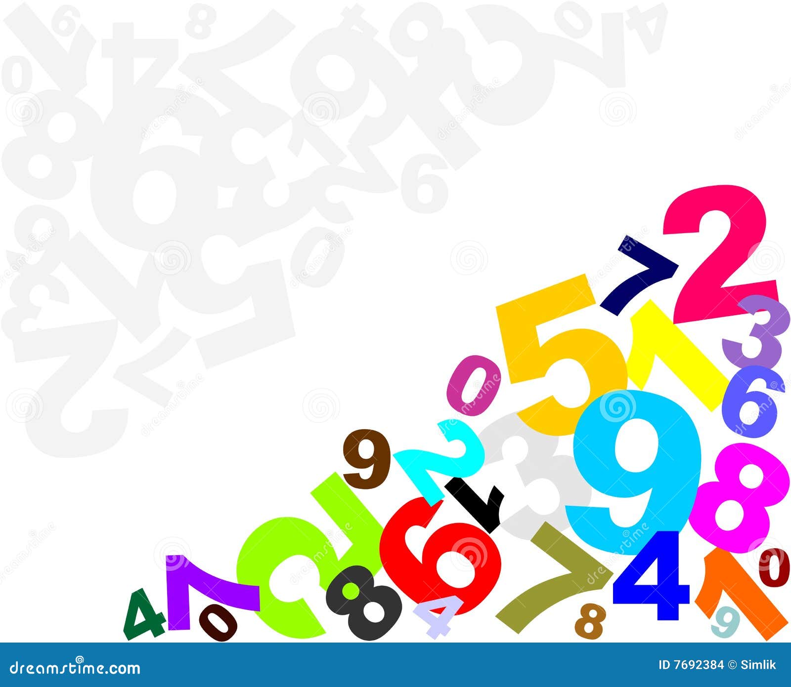 abstract numbers background