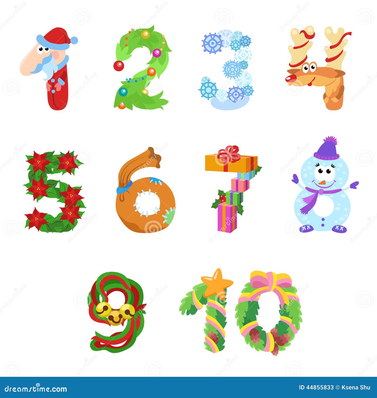 christmas numbers clipart free - photo #11