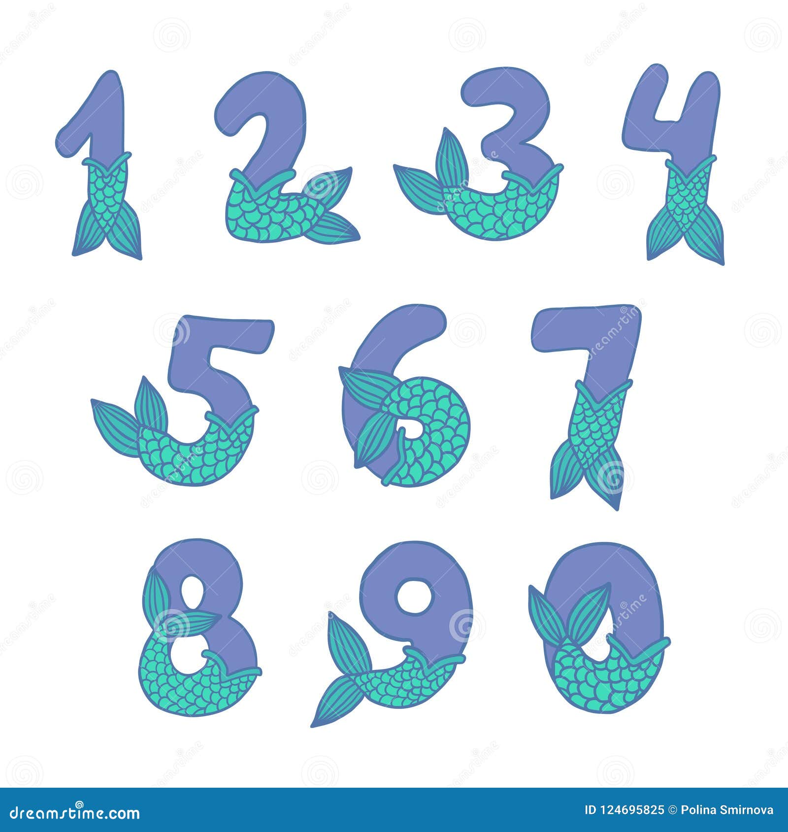 Free Free 171 Mermaid Number 7 Svg SVG PNG EPS DXF File