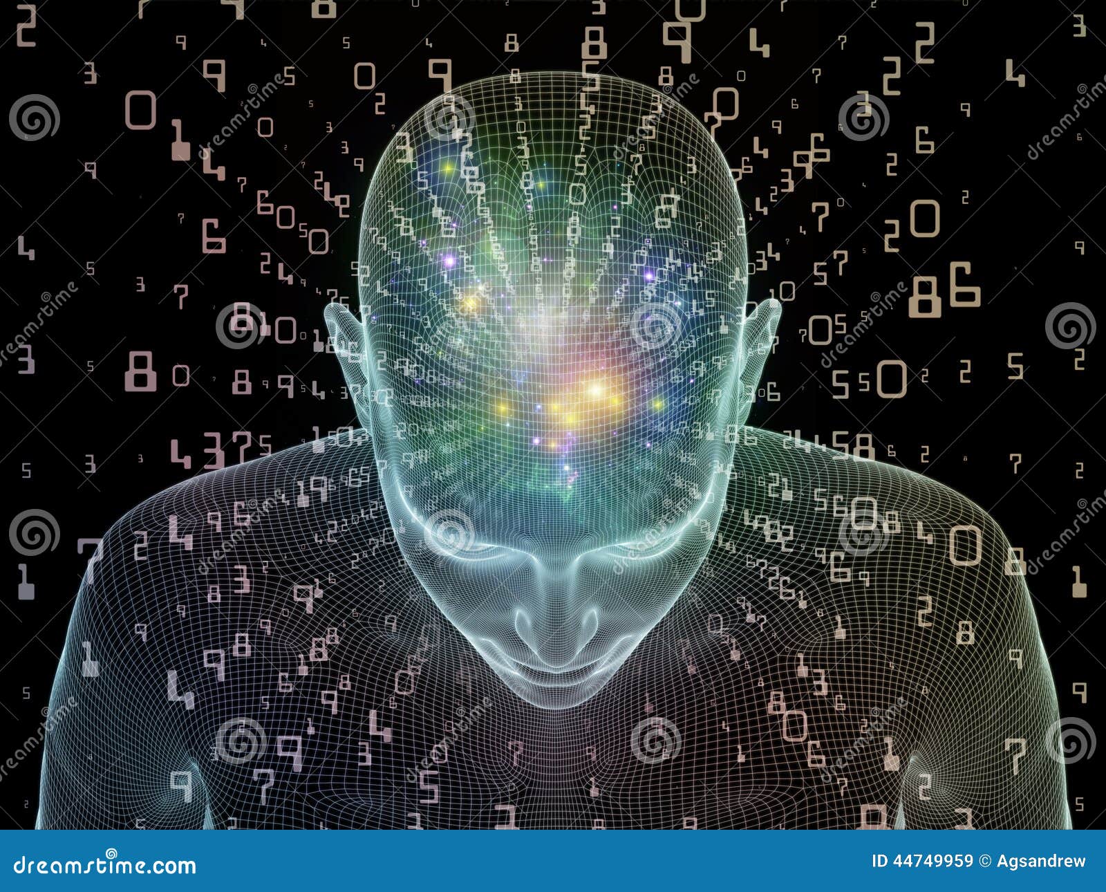 This august make your profit  Numbers-mind-frame-series-interplay-human-head-wire-frame-fractal-elements-subject-brain-reason-intuition-inner-44749959