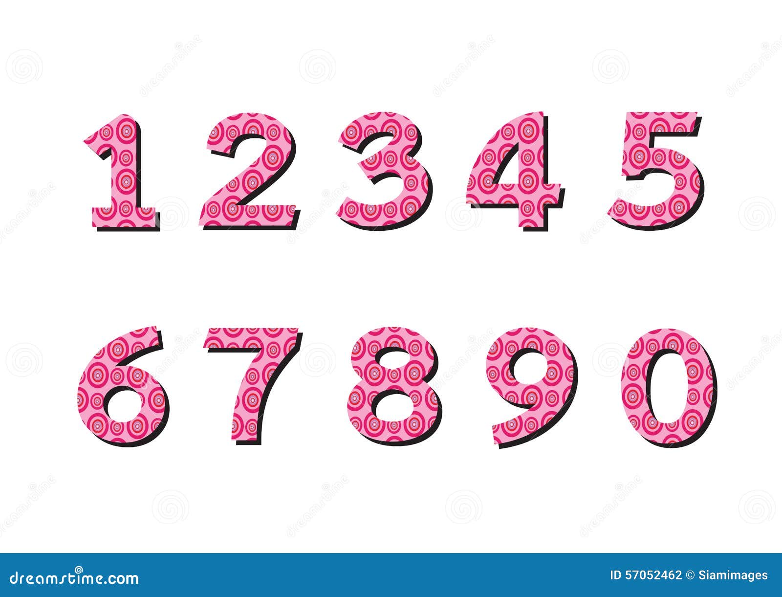 Numbers set. illustration stock illustration. Illustration of number
