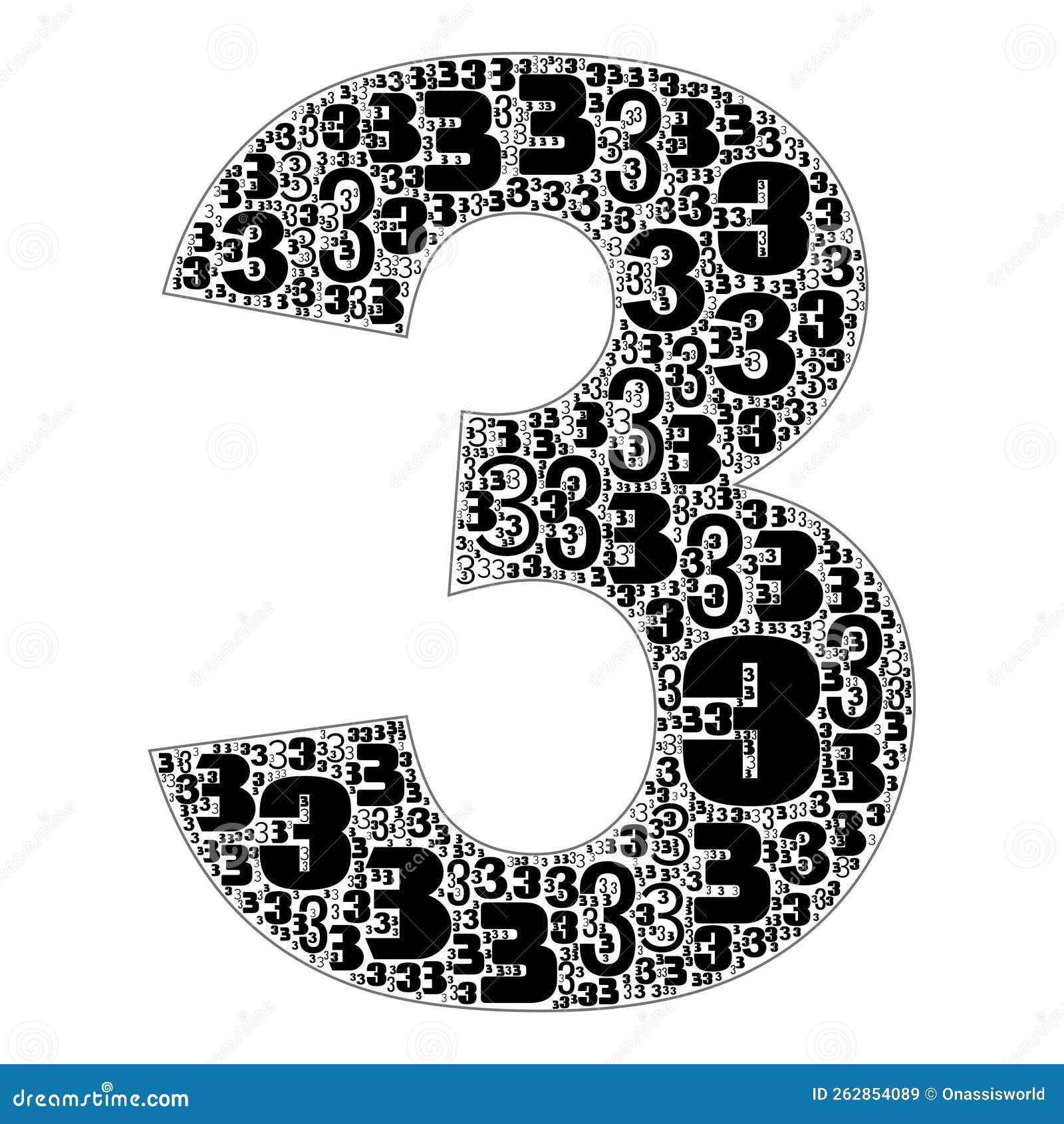 Numbers 1 2 3 4 5 6 7 8 9 0 Text Illustration Background. Full