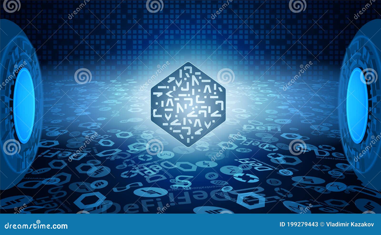 Numeraire NMR Token Symbol of the DeFi System Shining in the Rays of Light.  Stock Vector - Illustration of dark, bitcoin: 199279443