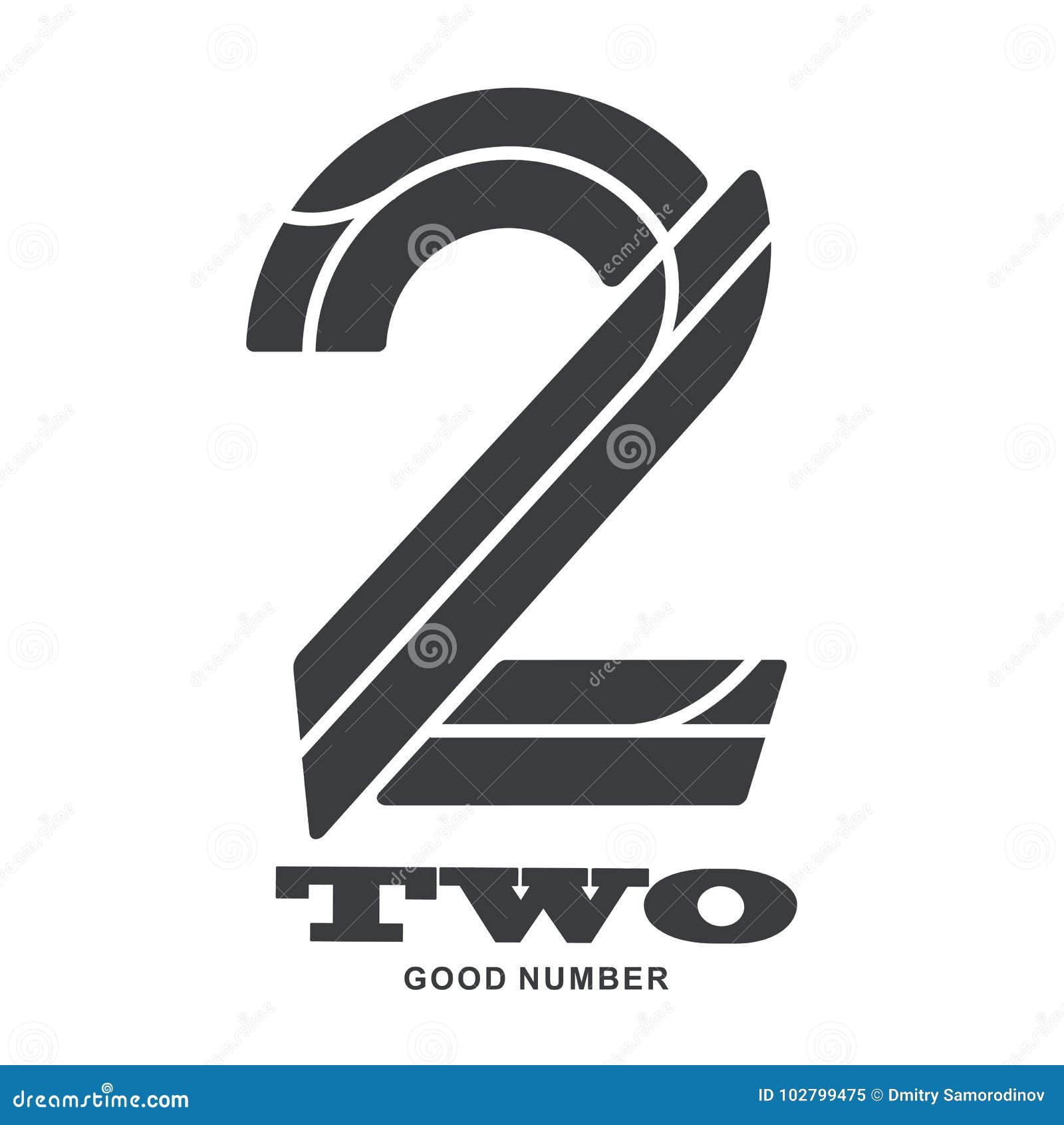 Numeric Logo Two Stock Vector Illustration Of Logo Numeric Logo Two Stock Vector Illustration Of Logo