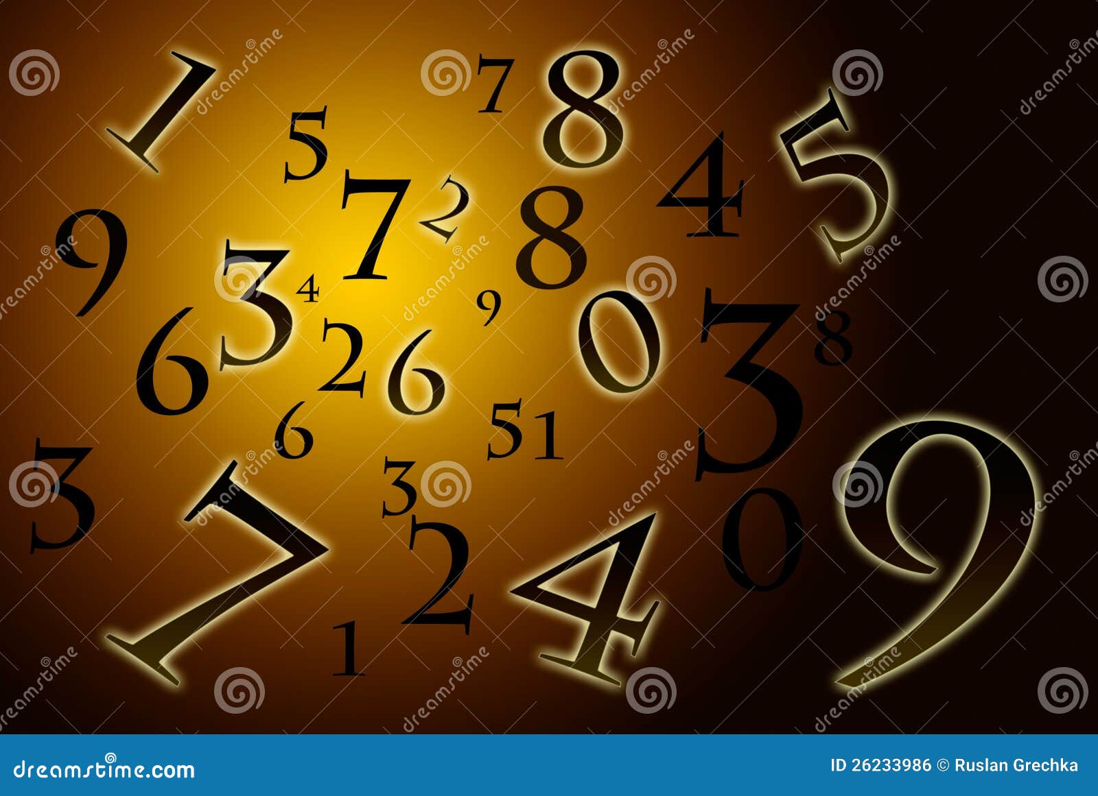 Numerology (the Ancient Science). Stock Illustration - Illustration of  illuminated, movement: 26233986