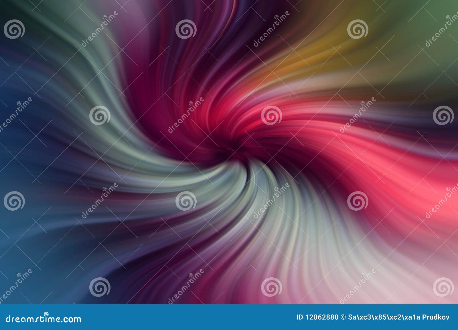 numerous folds of color that swirl around