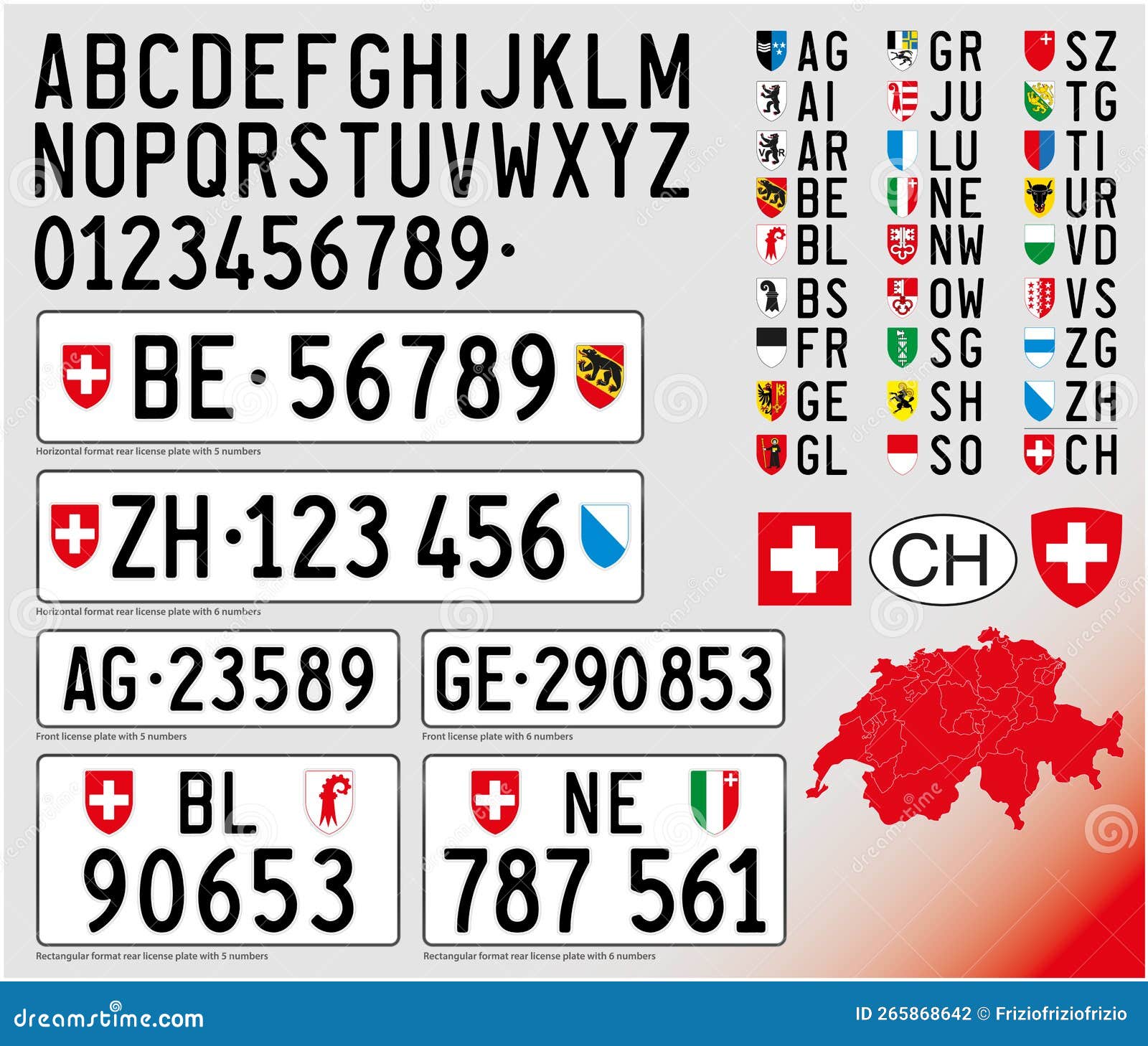 Nummernschild -  Schweiz