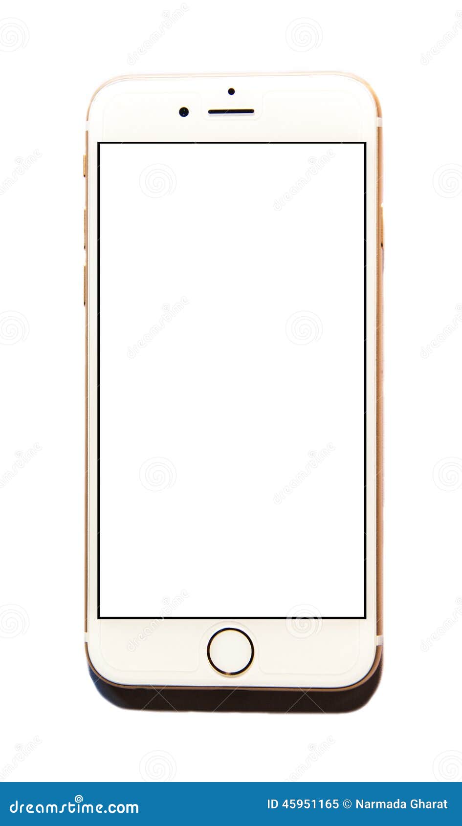 Nuovo IPhone 6 Di Apple Con Lo Schermo Bianco Isolato Immagine
