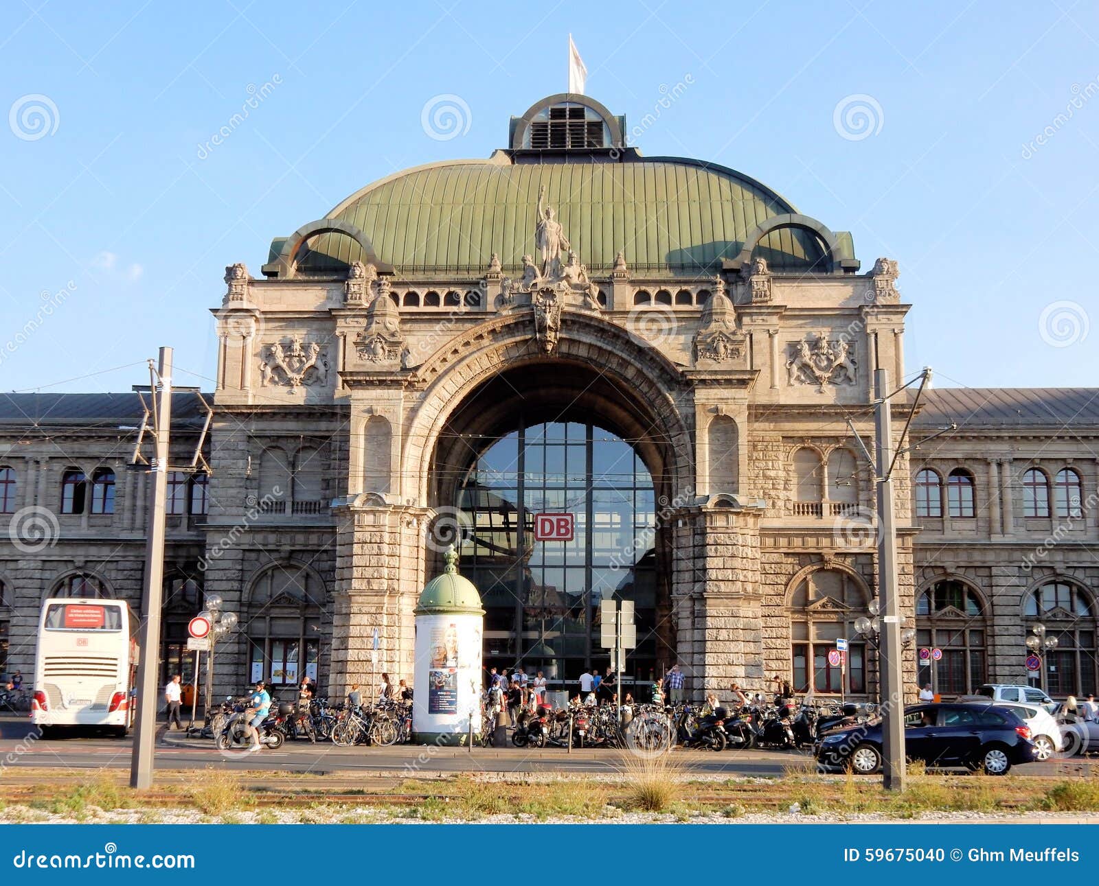 Nuremberg Central Railway Station Façade in Neo Baroque Style ...