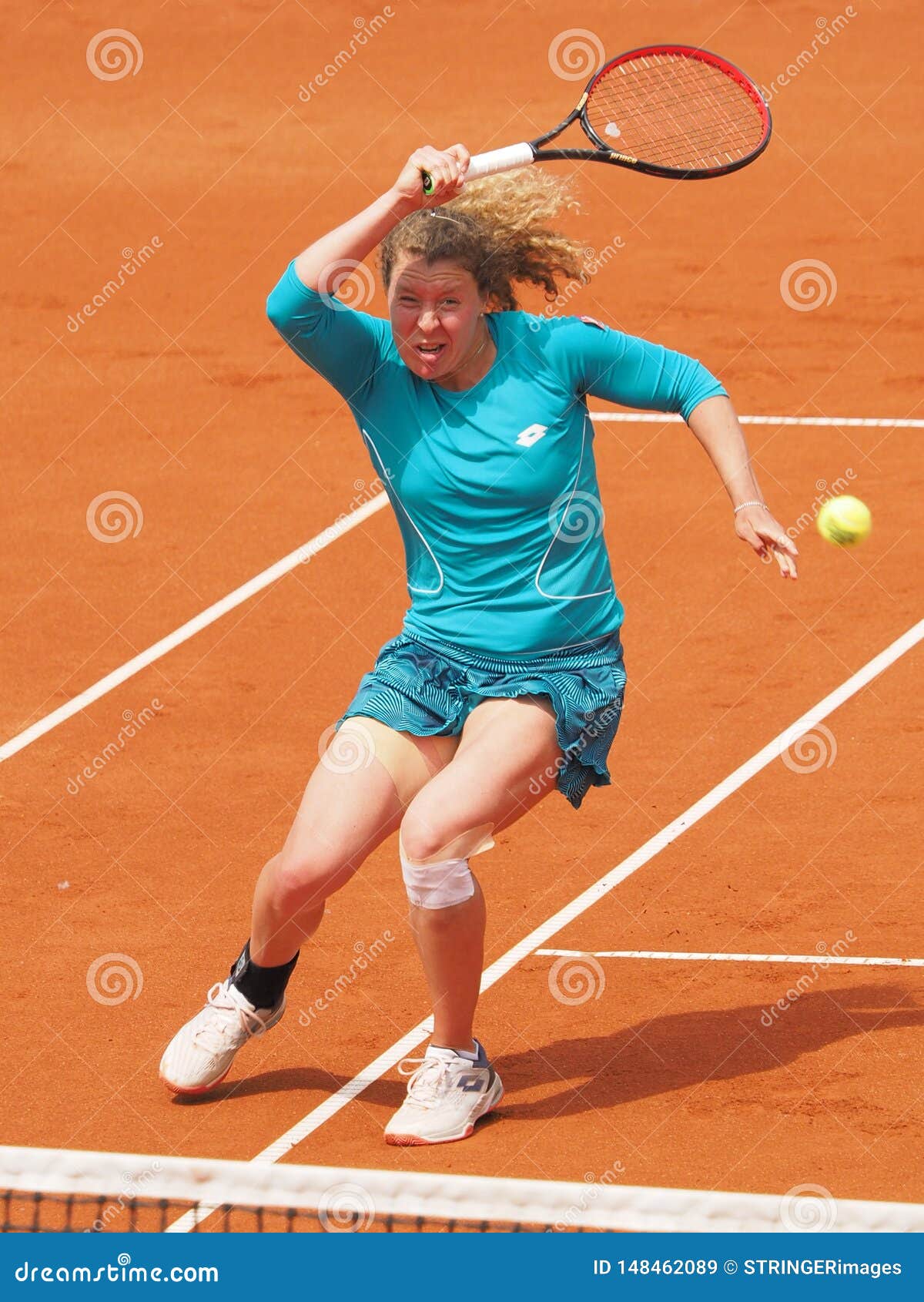 Nuremberg, Germany - May 23, 2019: German Tennis Player Anna-Lean Friedsam  at the Euro 250.000 WTA Versicherungscup Tournament Editorial Stock Image -  Image of lena, lines: 148462089