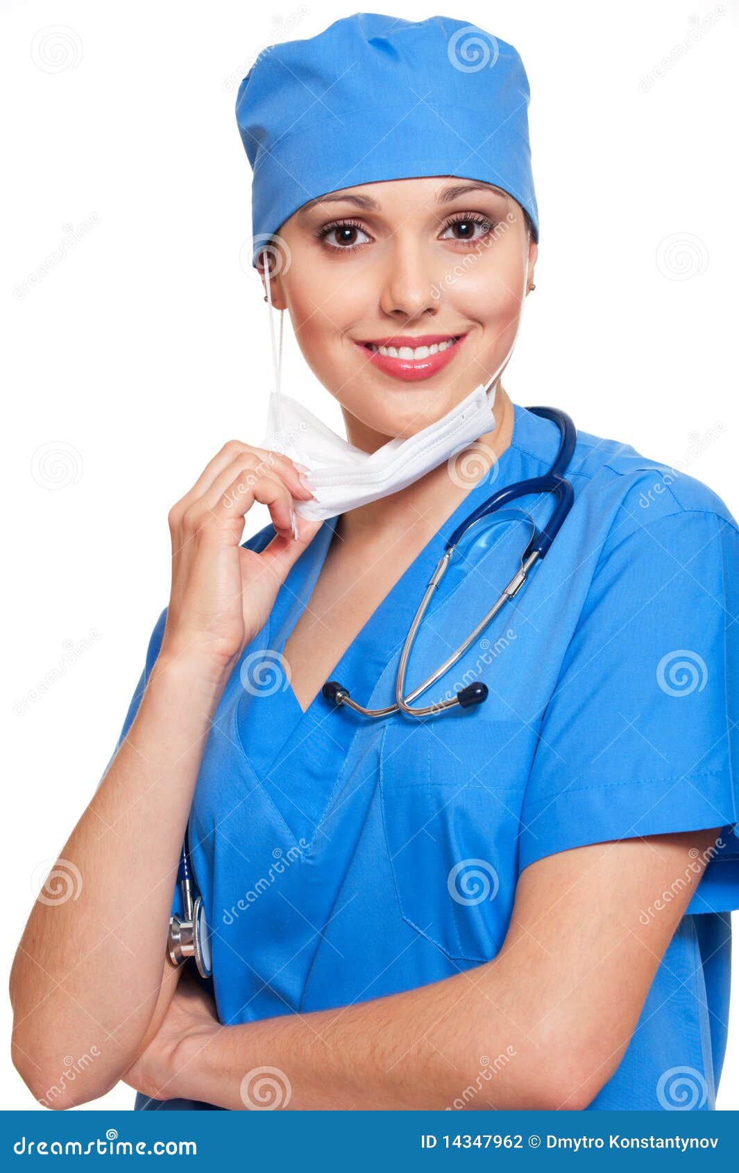 Nurse In Blue Uniform Stock Photography Image 14347962