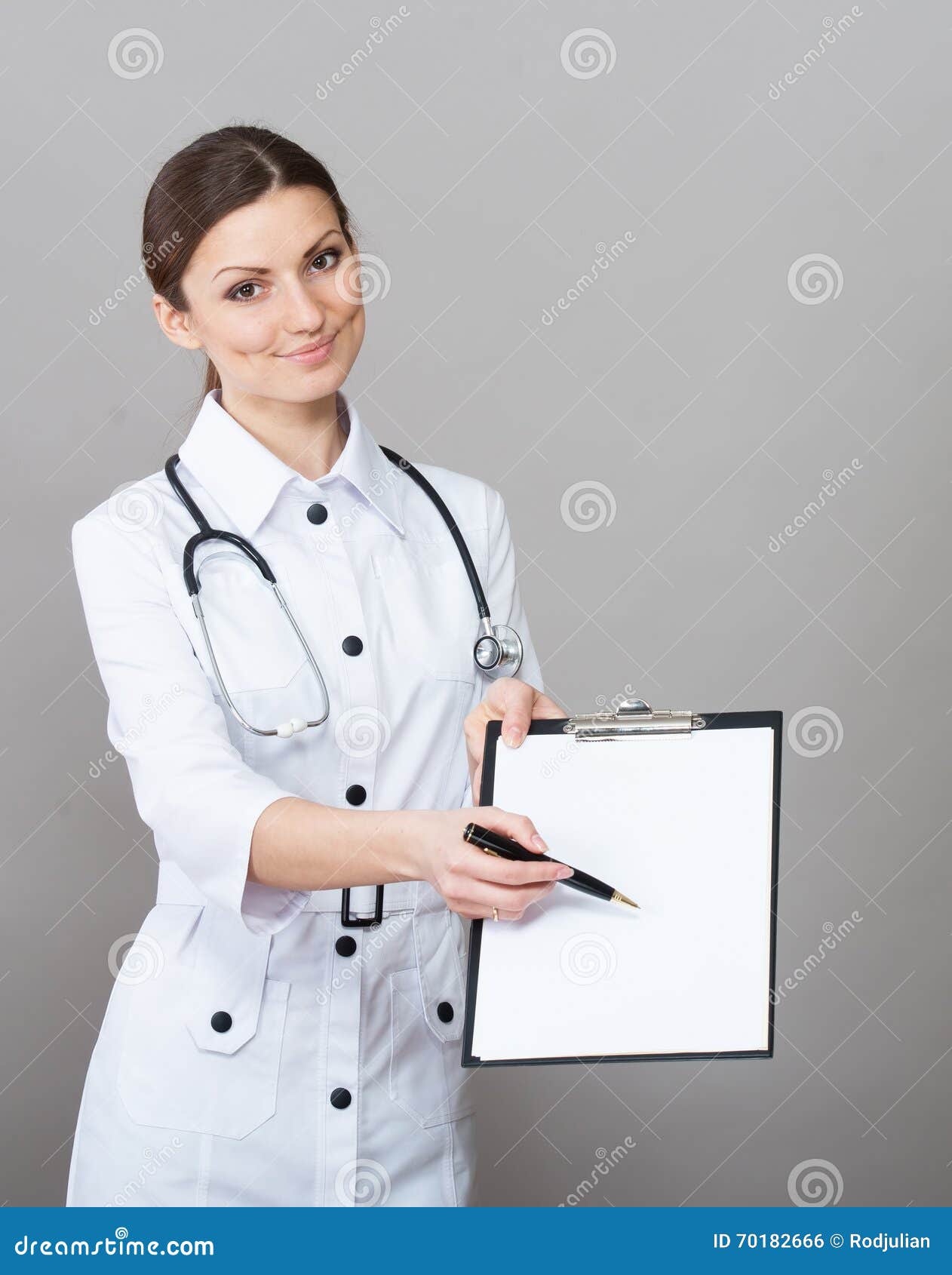Nurse With A Clipboard Stock Photo Image Of Diagnostic 70182666