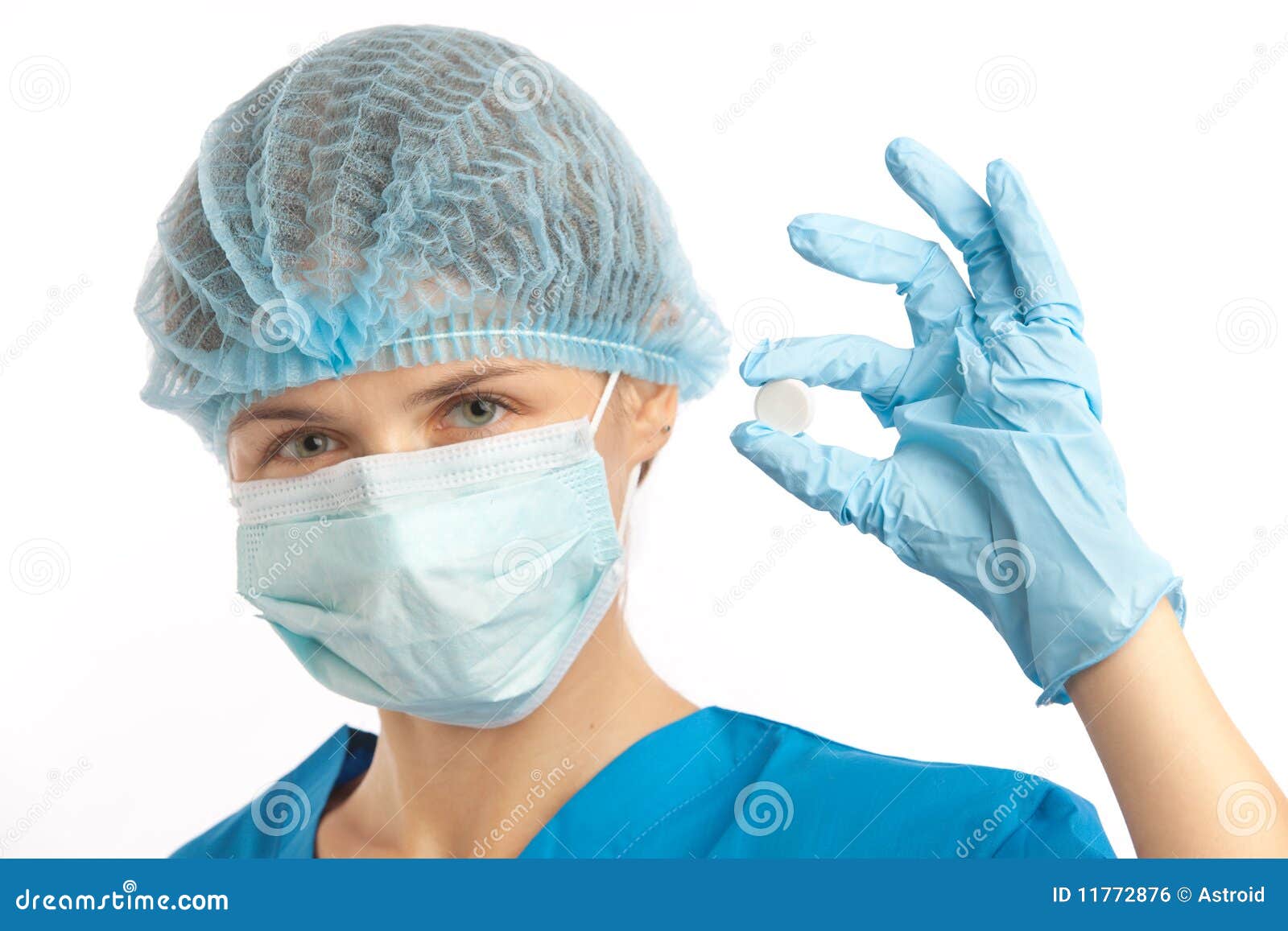 Nurse in gloves stock photo. Image of healthcare, isolated 11772876