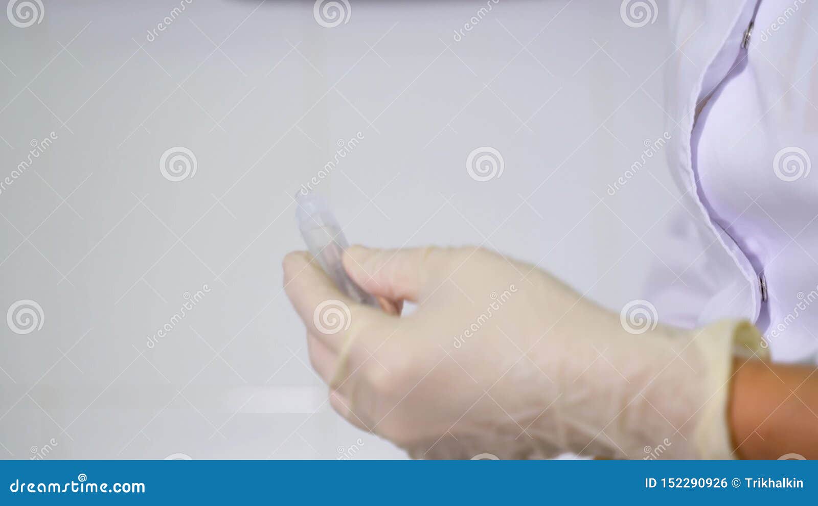 Nurse Opens Ampule, Hands and Ampule Closeup. Stock Footage Video of