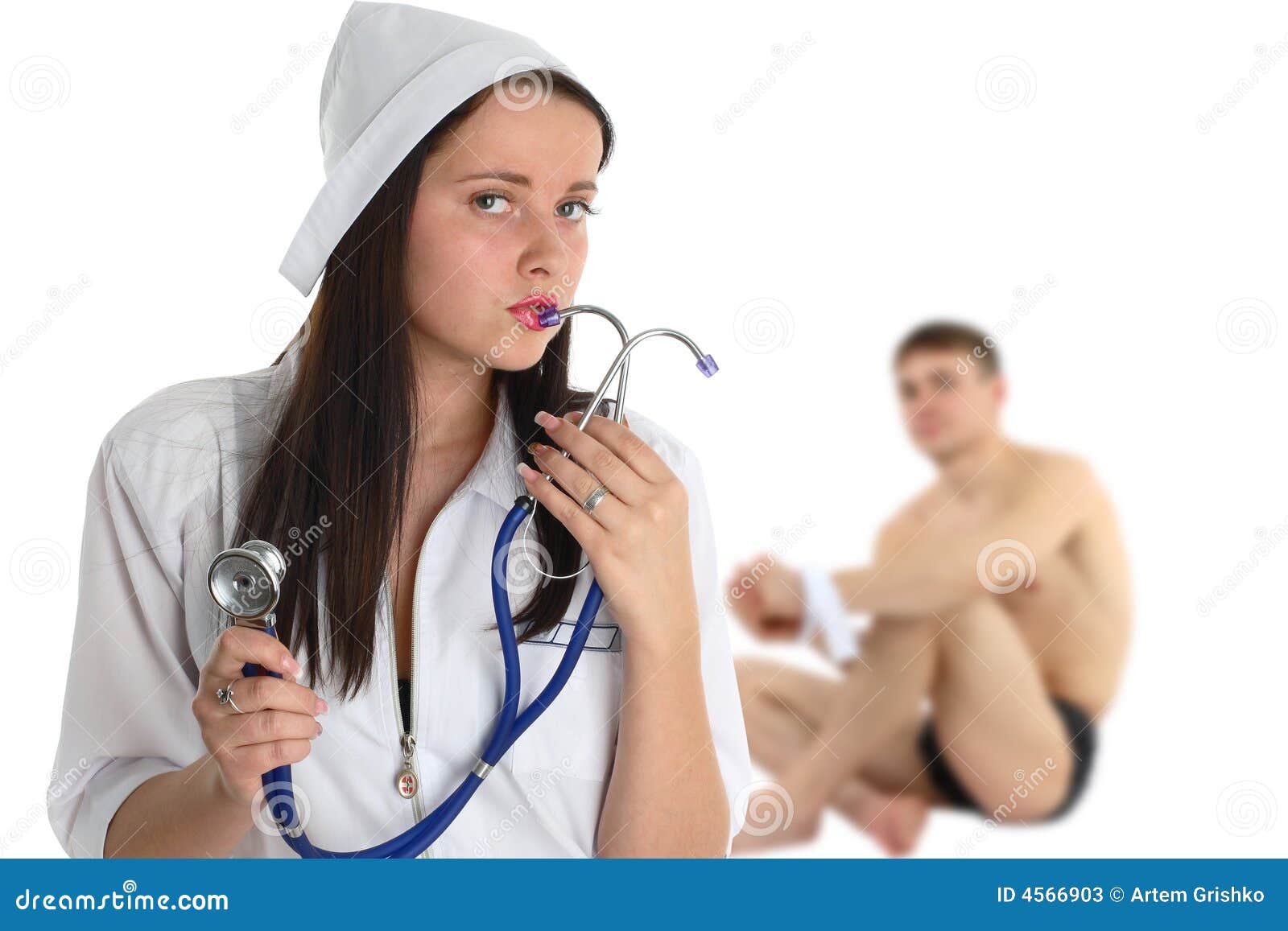 Lesbian Nurse Fingers Patient